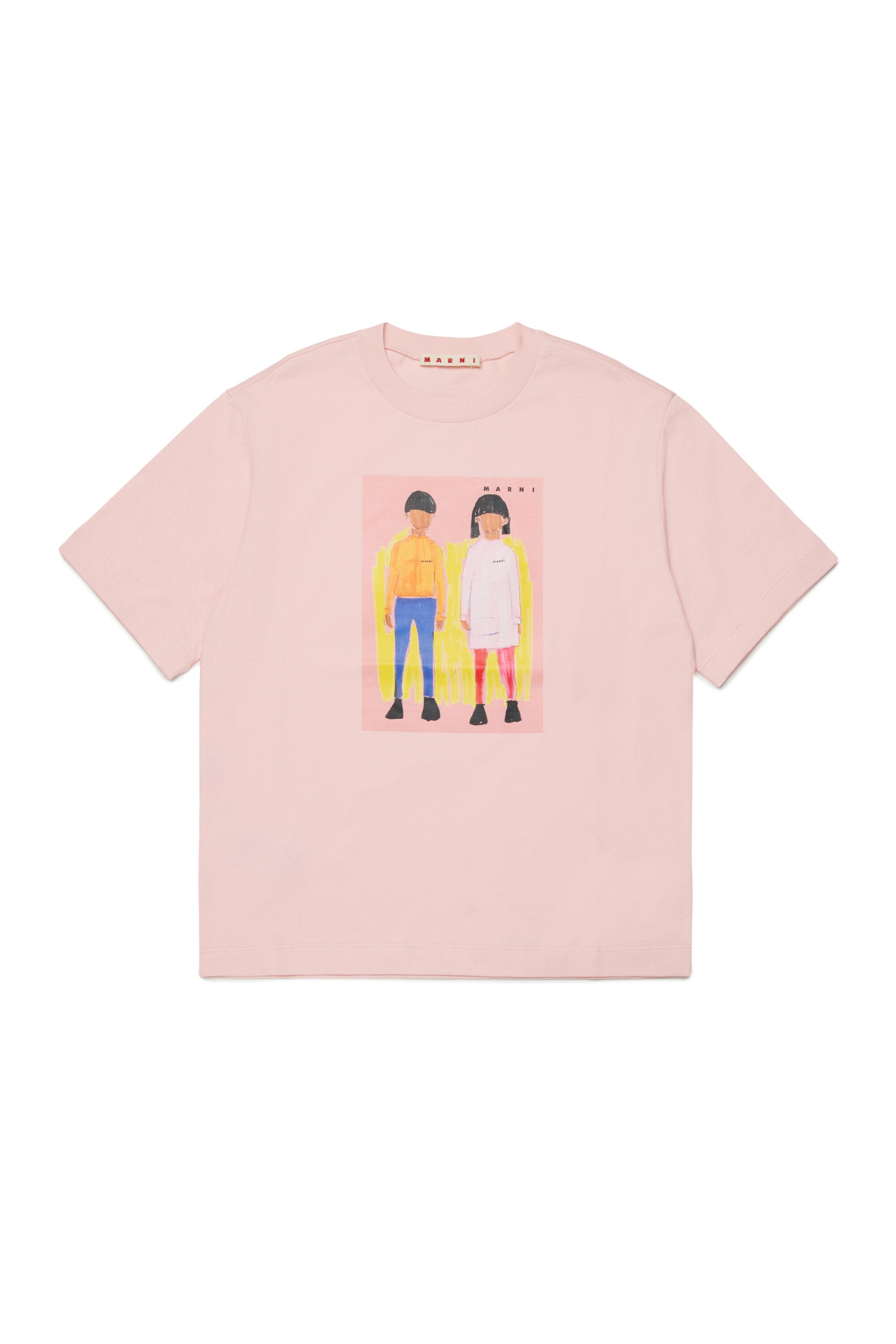 T-shirt avec imprimé illustré sur le devant