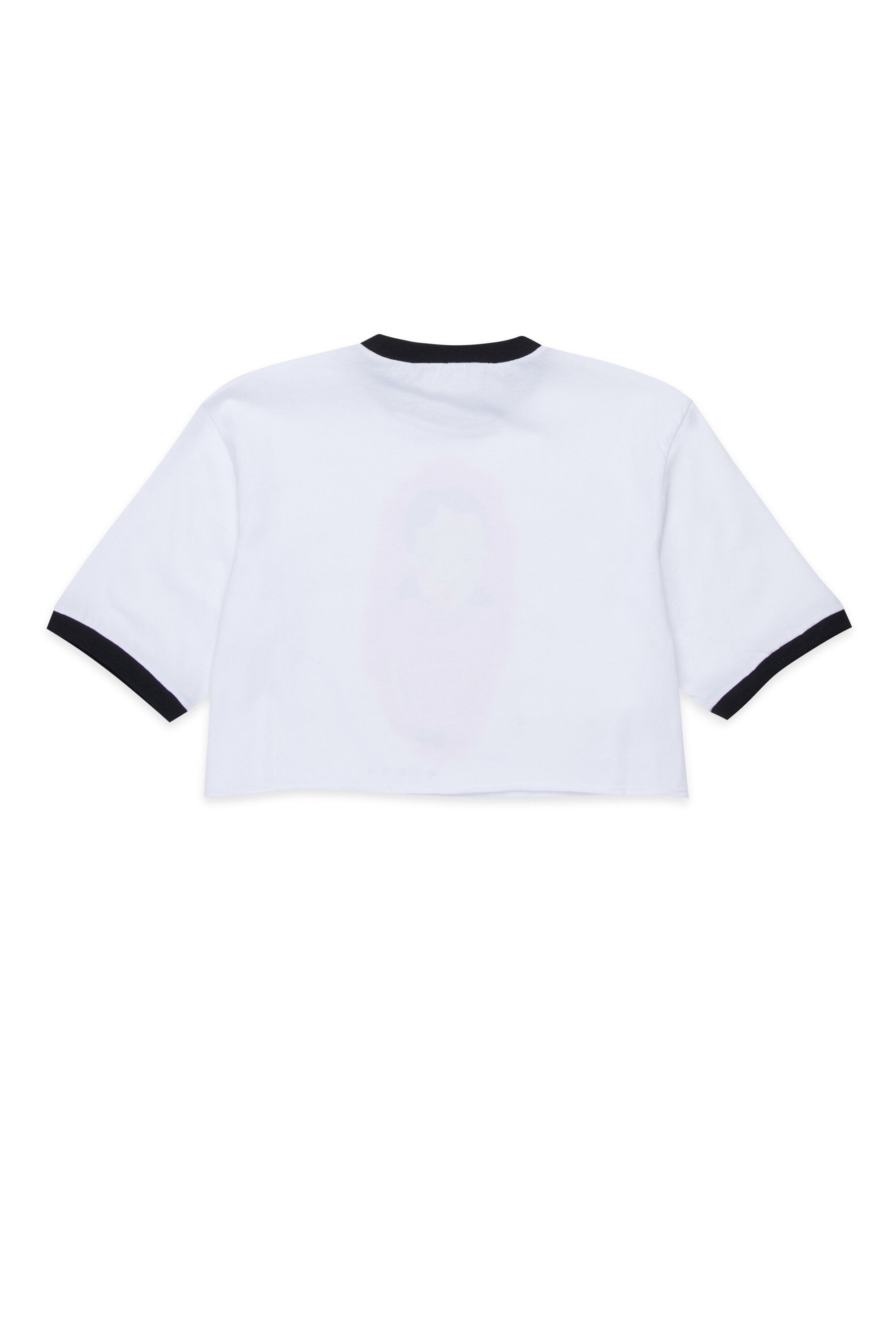 T-shirt stampa grafica con profili a contrasto