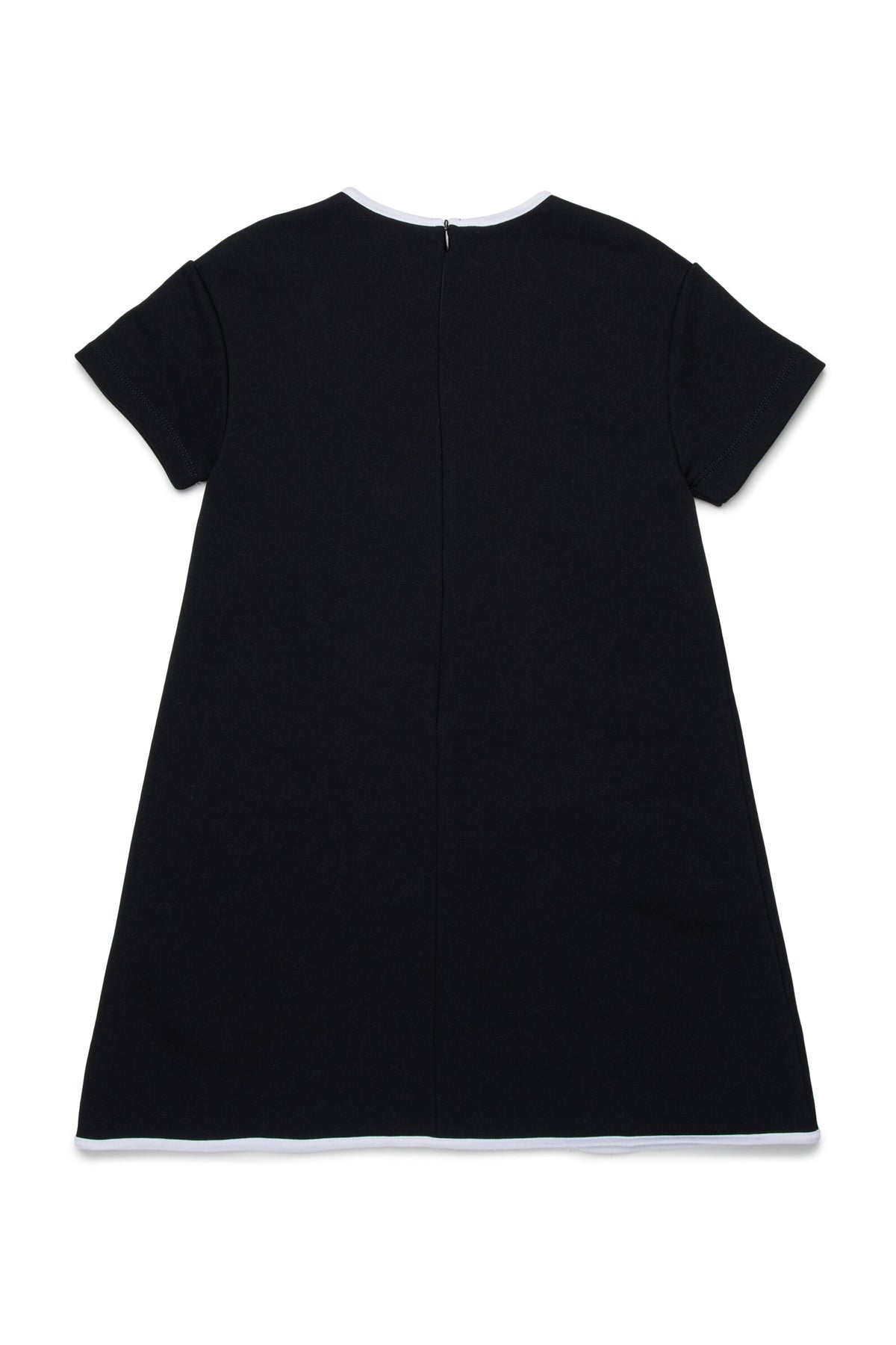 Kleid mit kurzen Ärmeln und gerader Linie