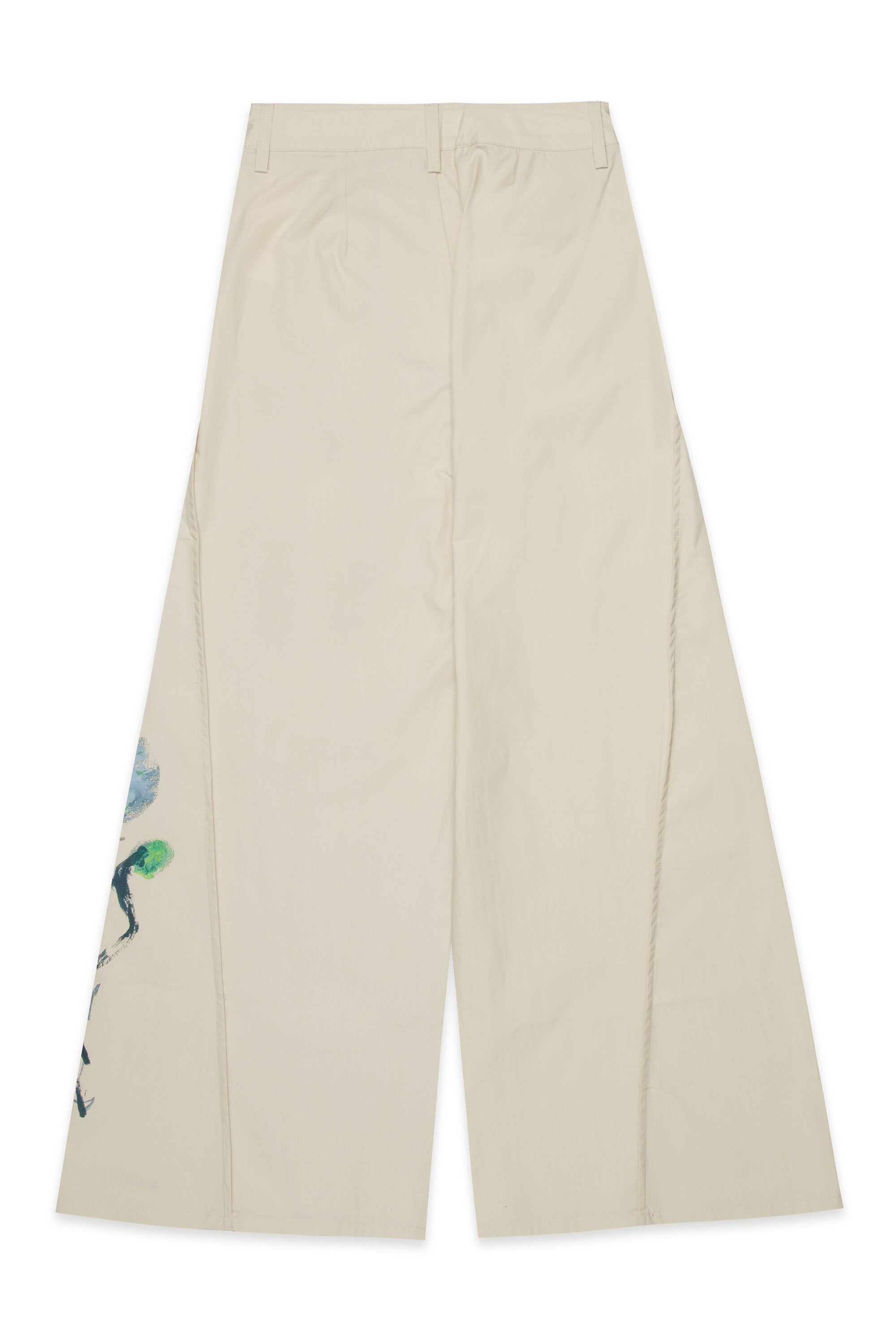 Pantalon large à imprimé floral