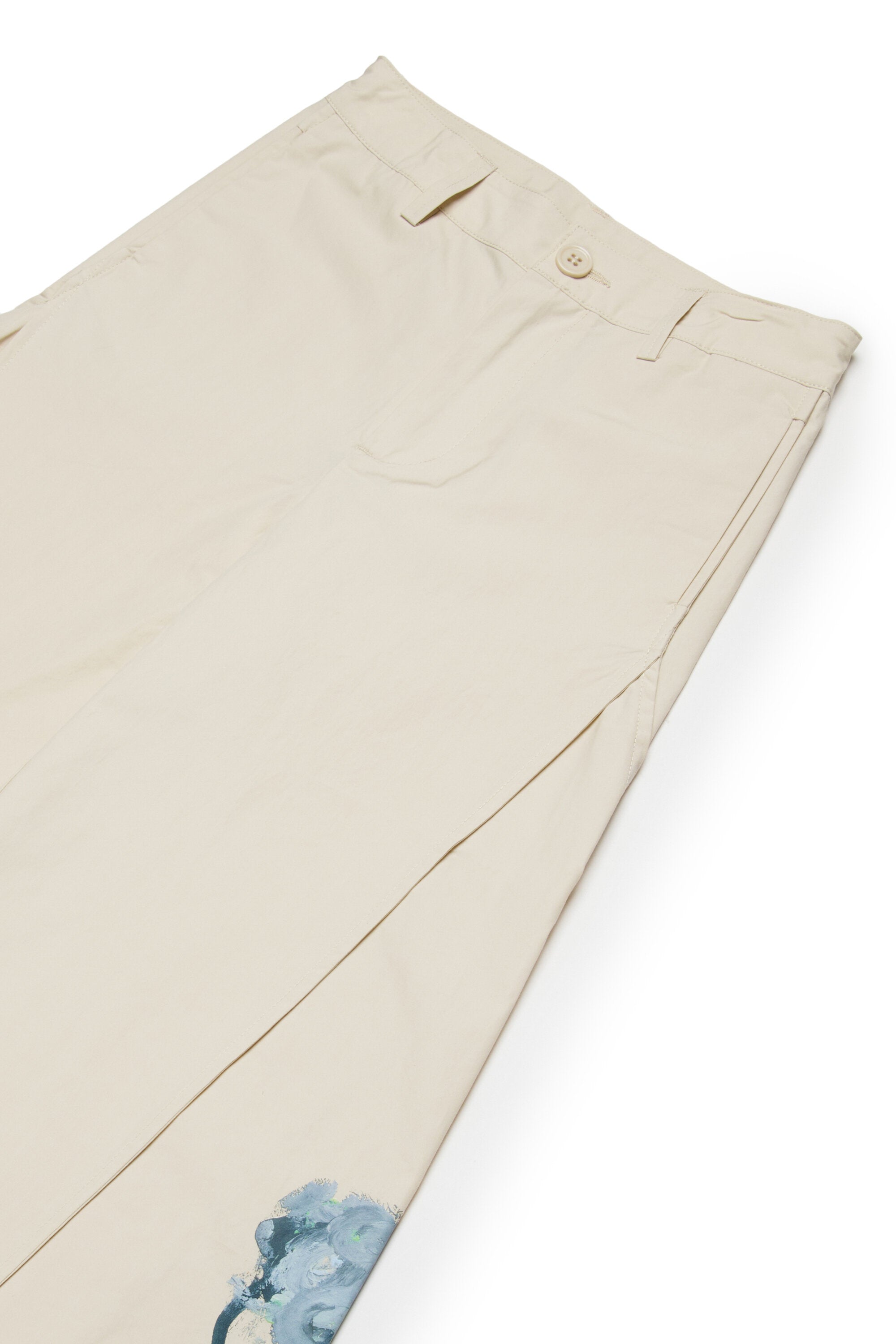 Pantalon large à imprimé floral