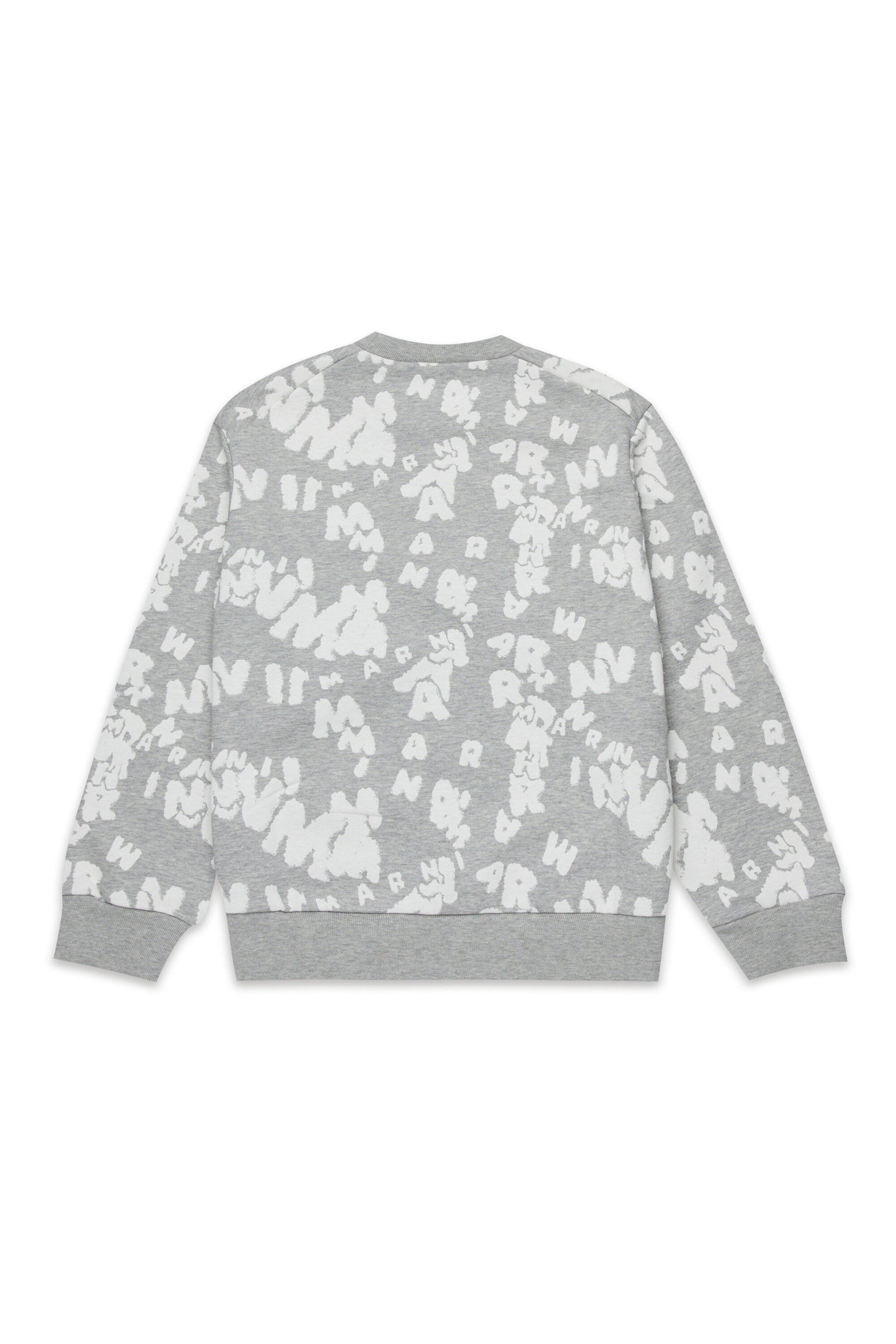 Crewneck sweatshirt with all-over logo