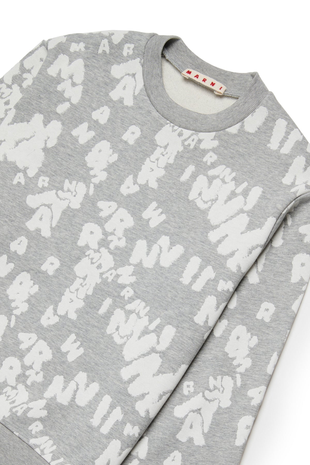 Rundhalssweatshirt mit Allover-Logo