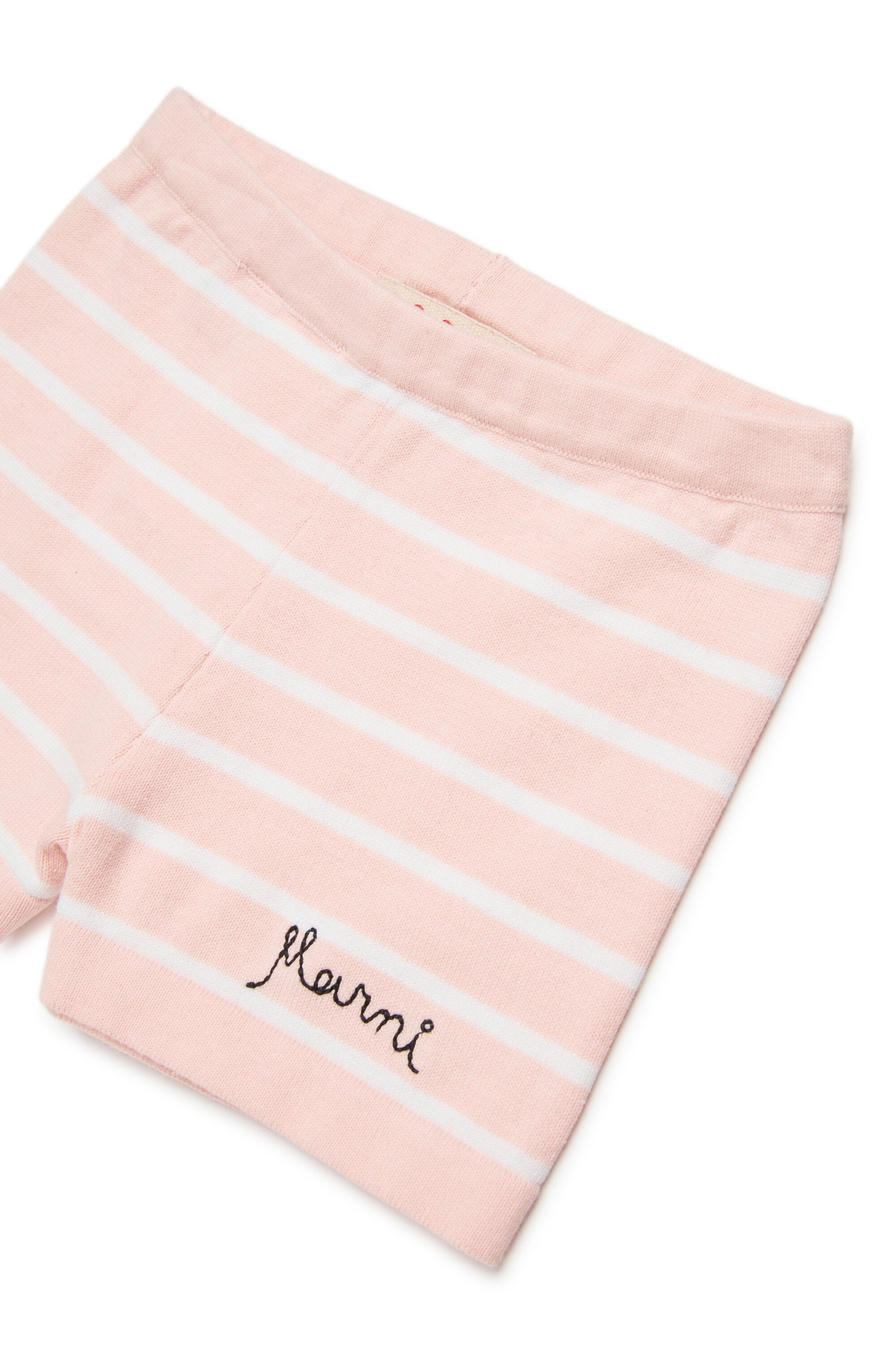 Shorts in maglia con logo