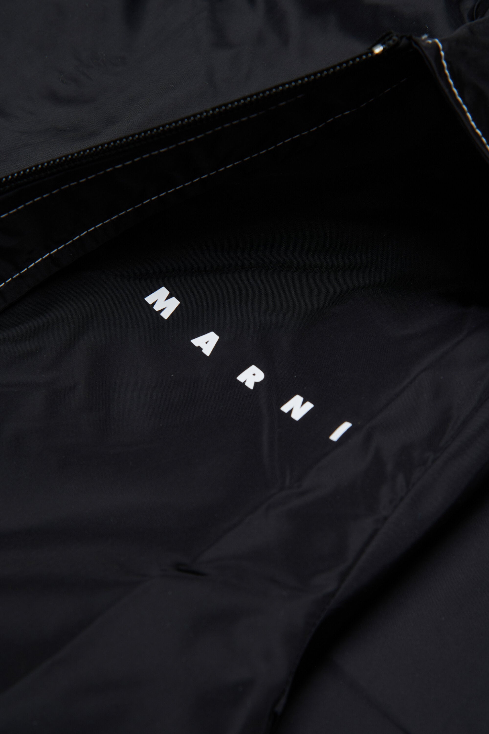 Lange Jacke mit aufgedrucktem Logo