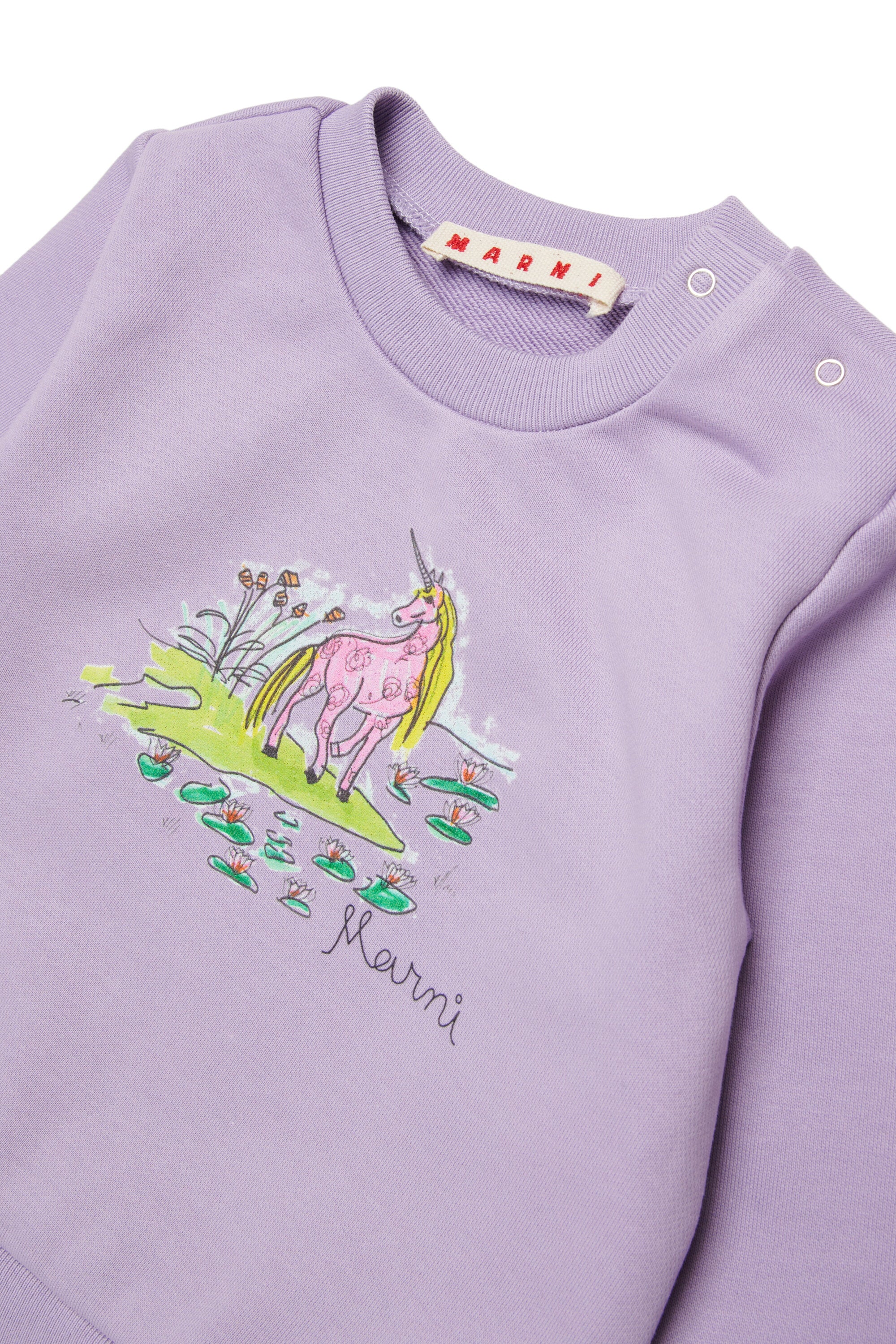 Sweat-shirt à col rond avec logo imprimé