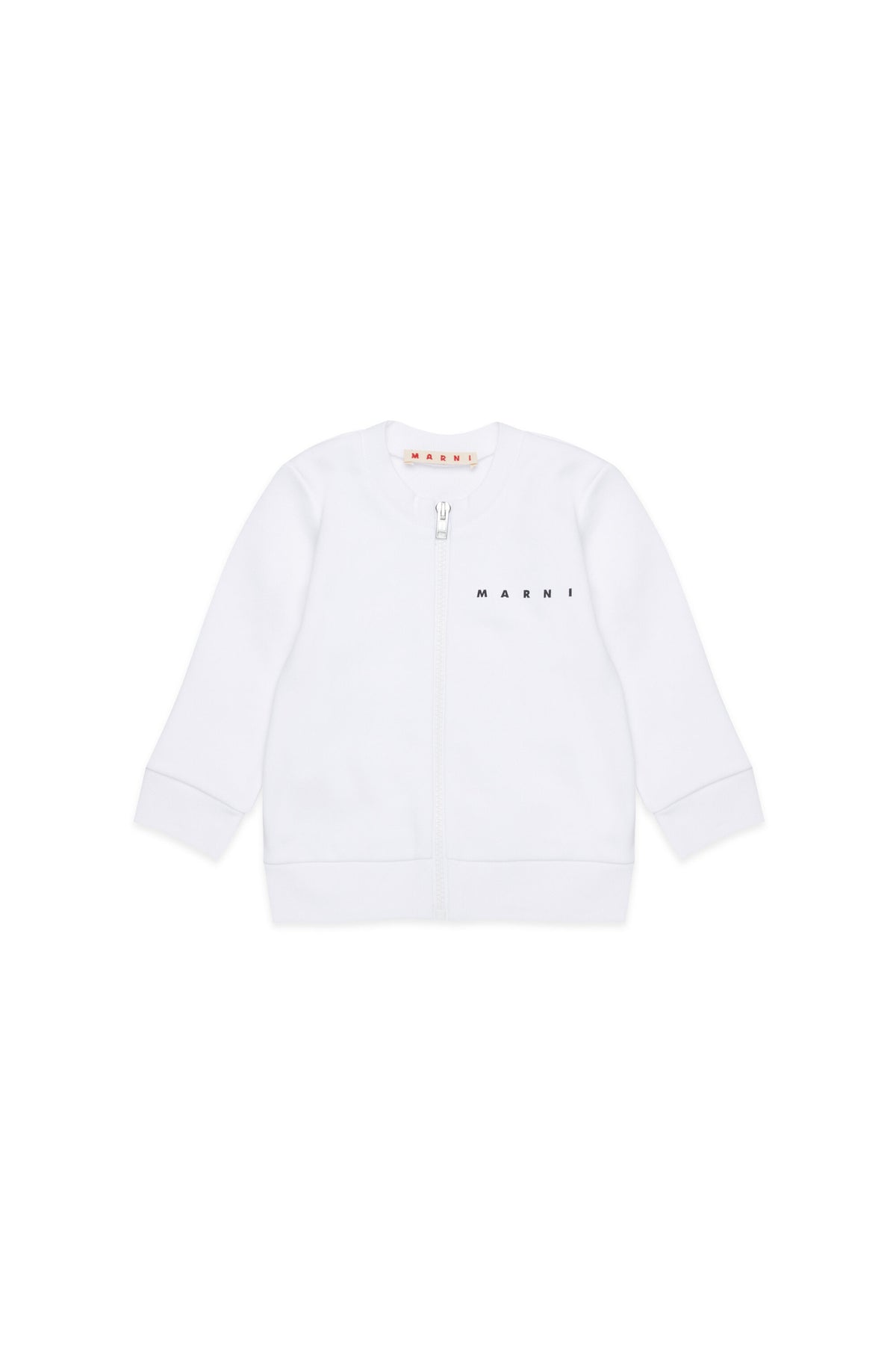 Sudadera con cremallera completa y logo