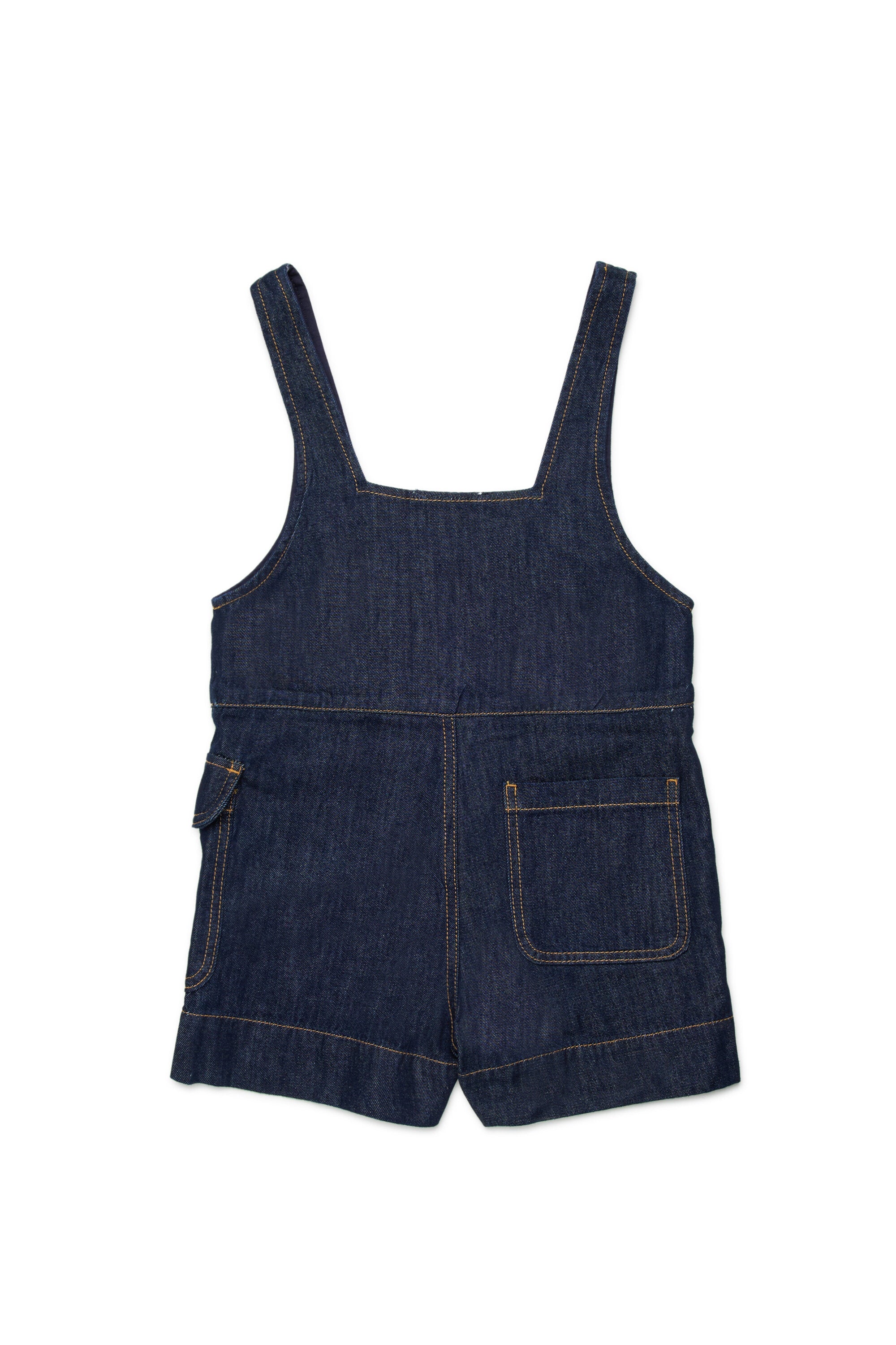 Short jumpsuit with logo