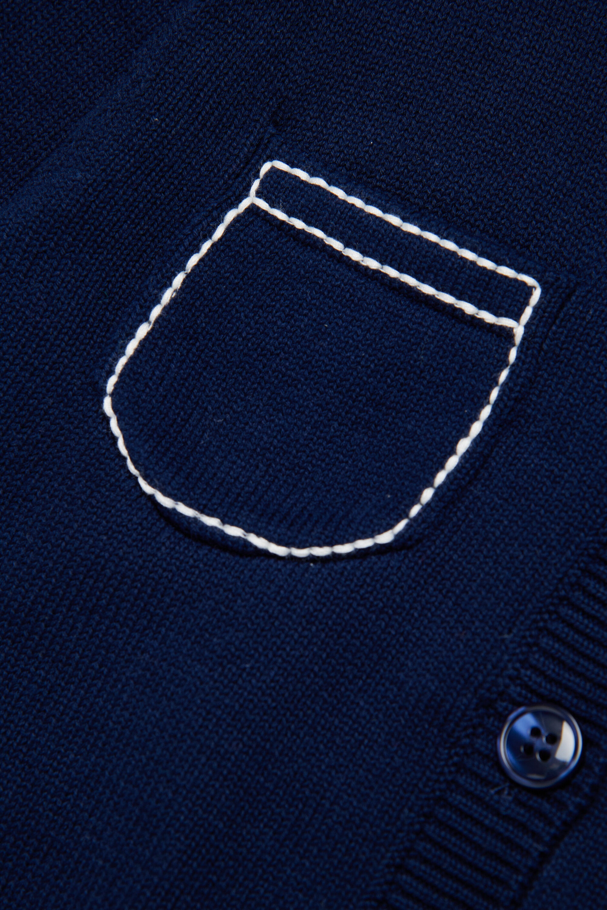 Knitted cardigan with logo