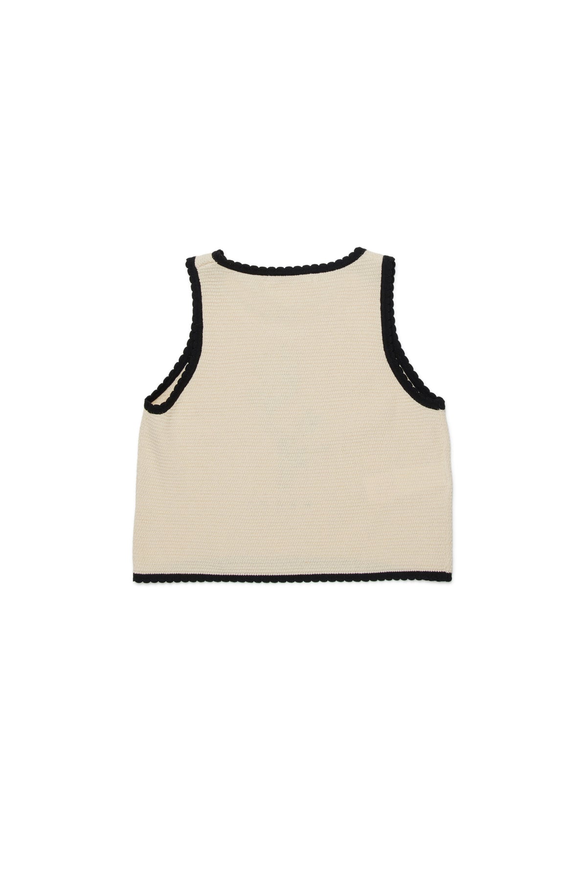 Knit top with floral pattern