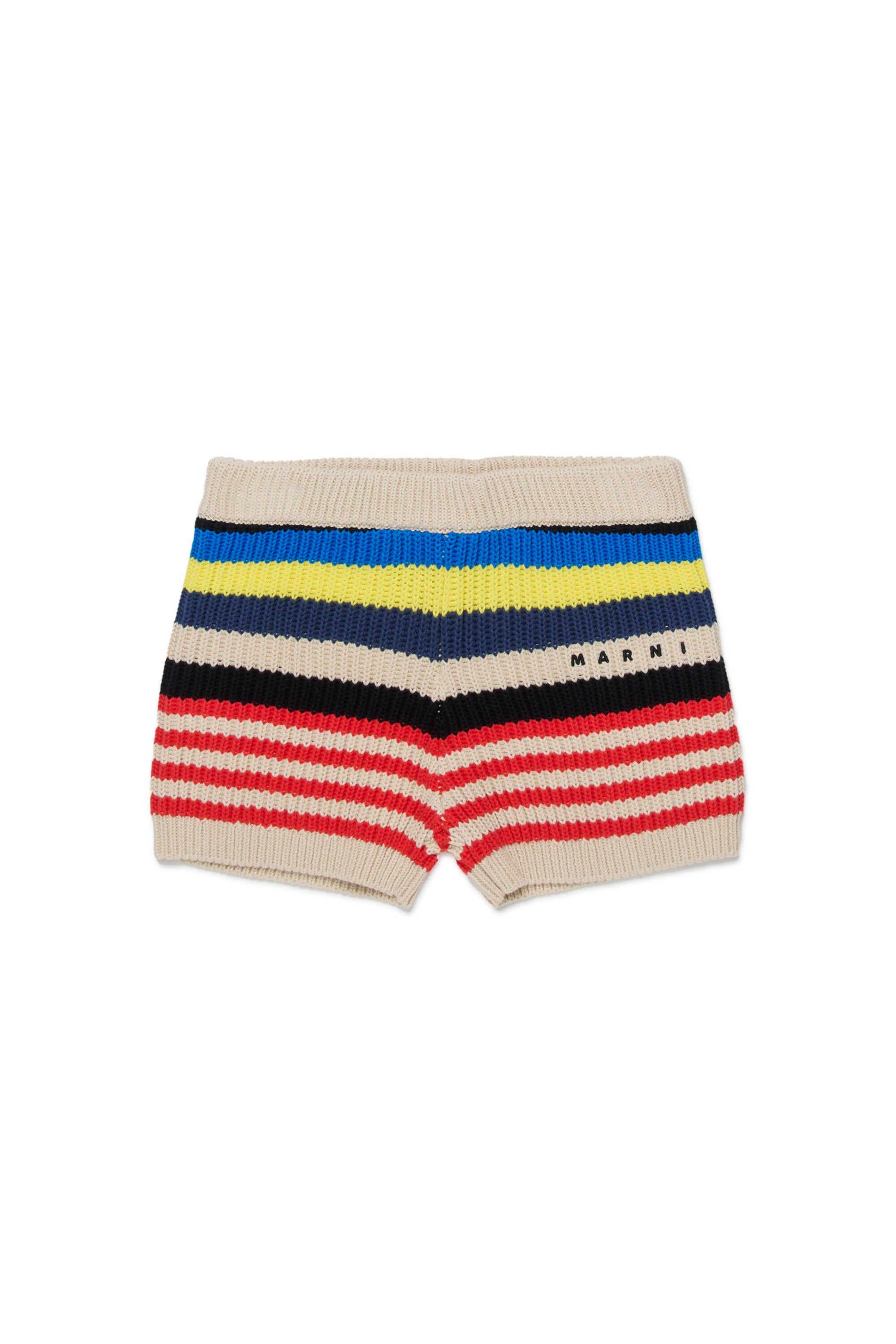 Knit shorts with logo