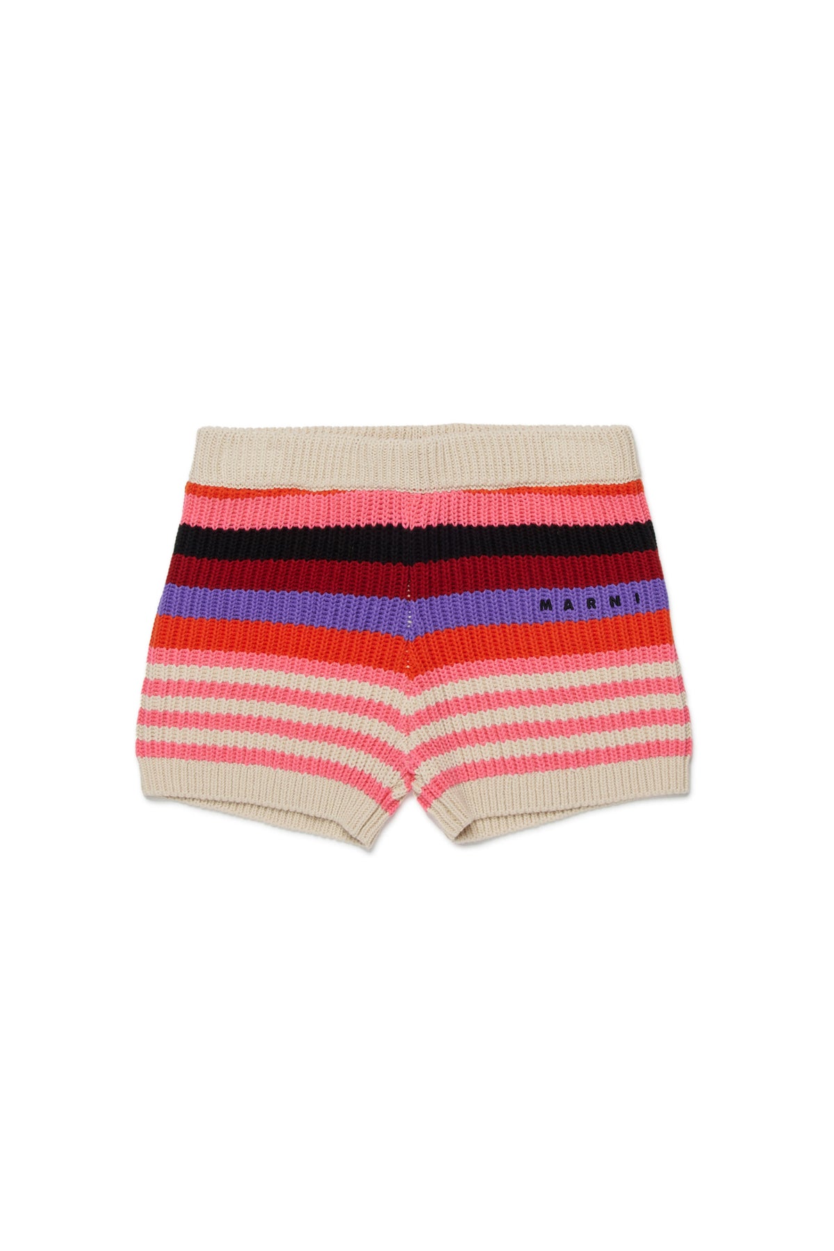 Short en maille avec logo