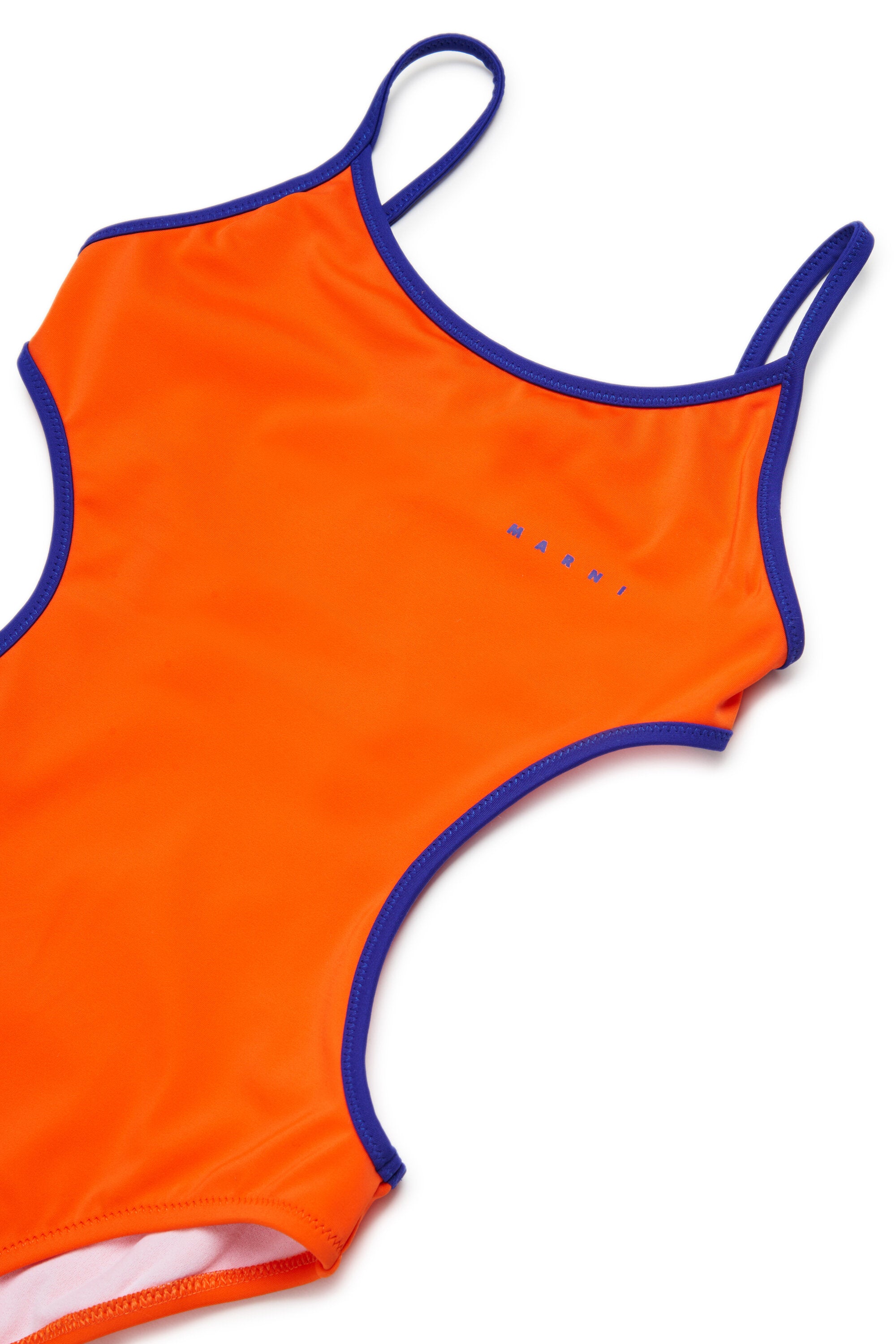 One-piece swimsuit with logo