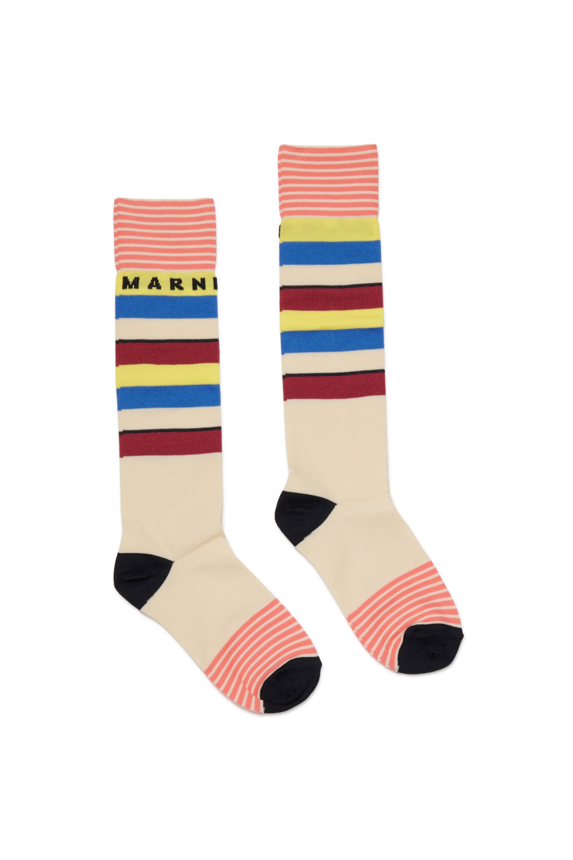 Gestreifte Socken mit Logo