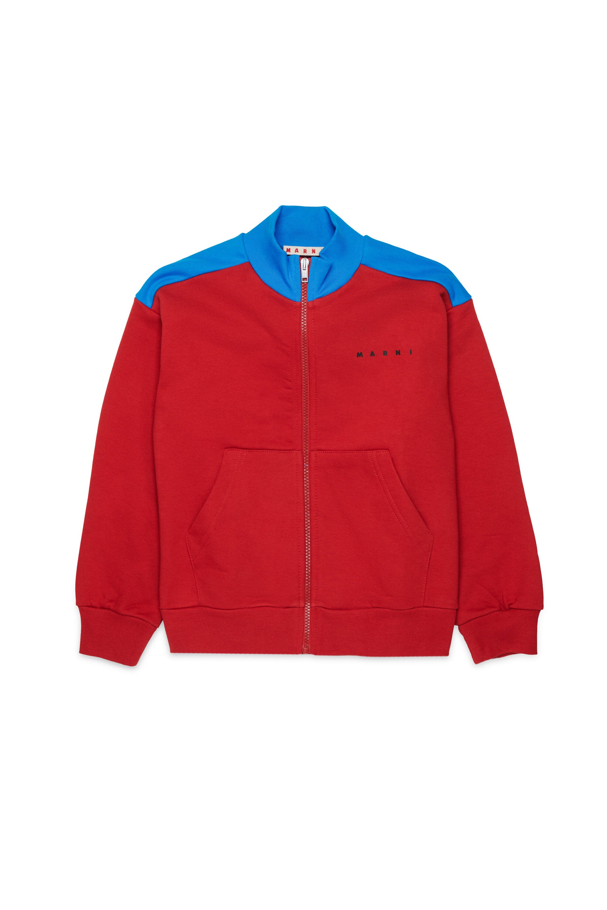 Sweatshirt mit durchgehendem Reißverschluss und Logo