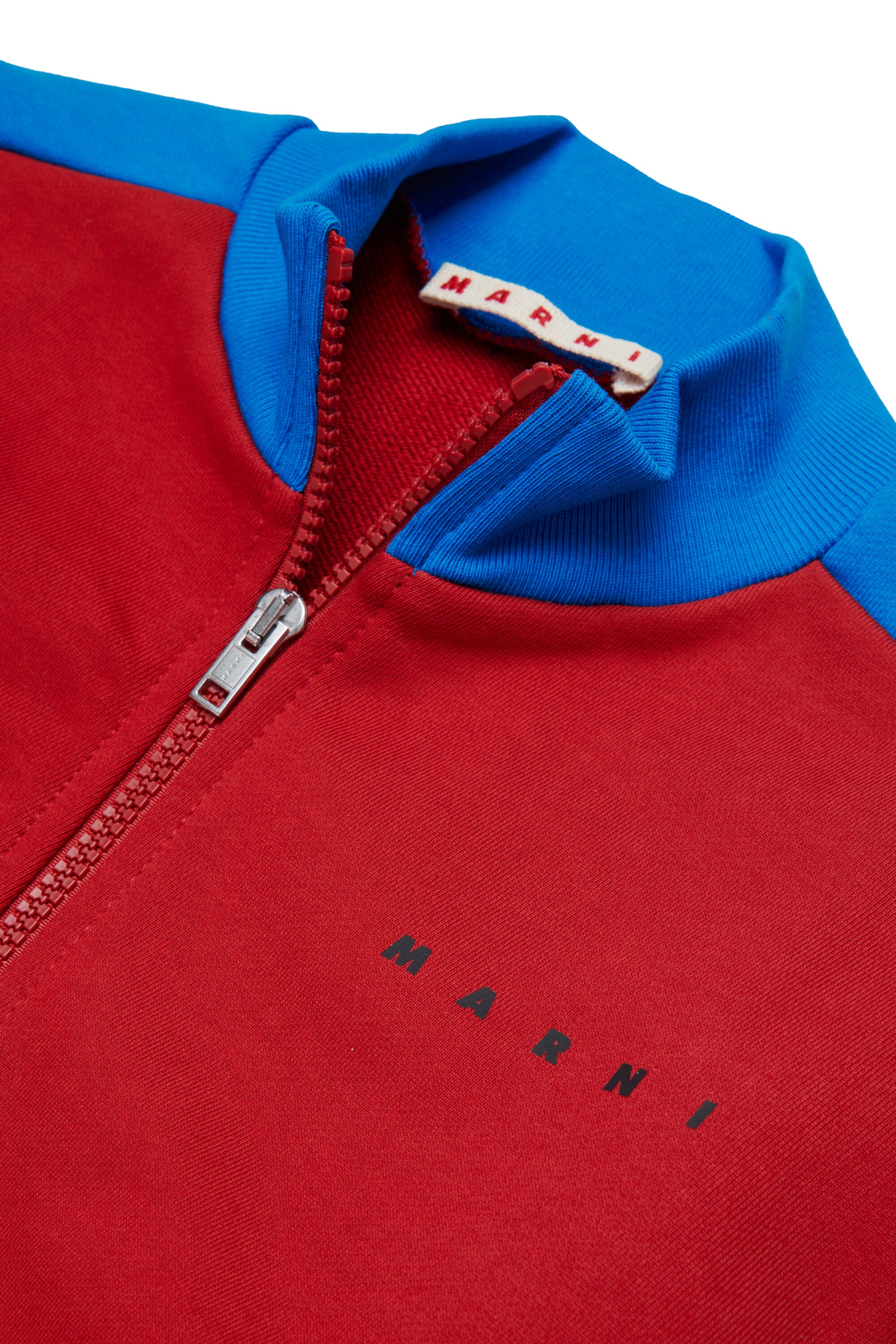Sweatshirt mit durchgehendem Reißverschluss und Logo