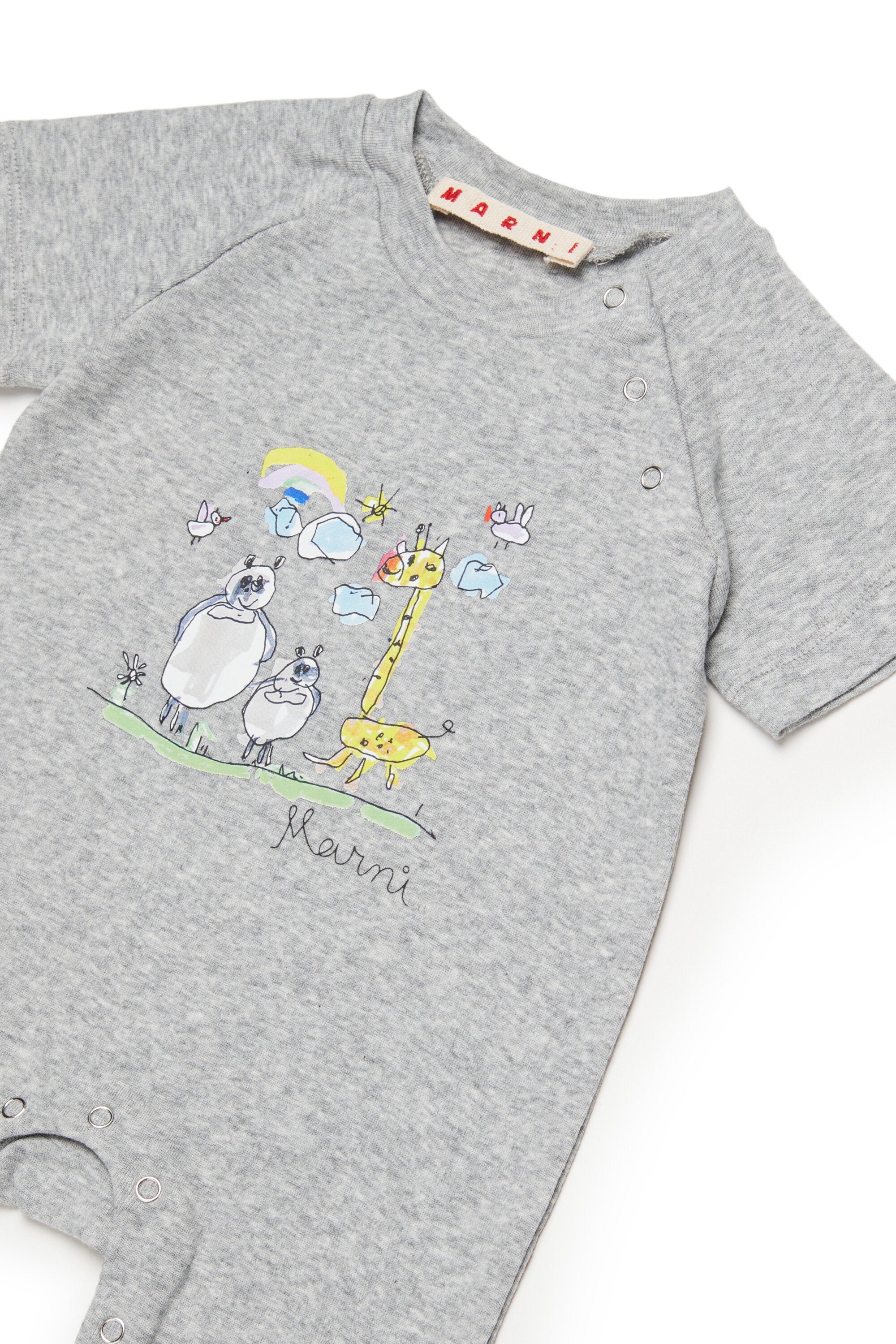 Tuta da neonato con stampa animaletti