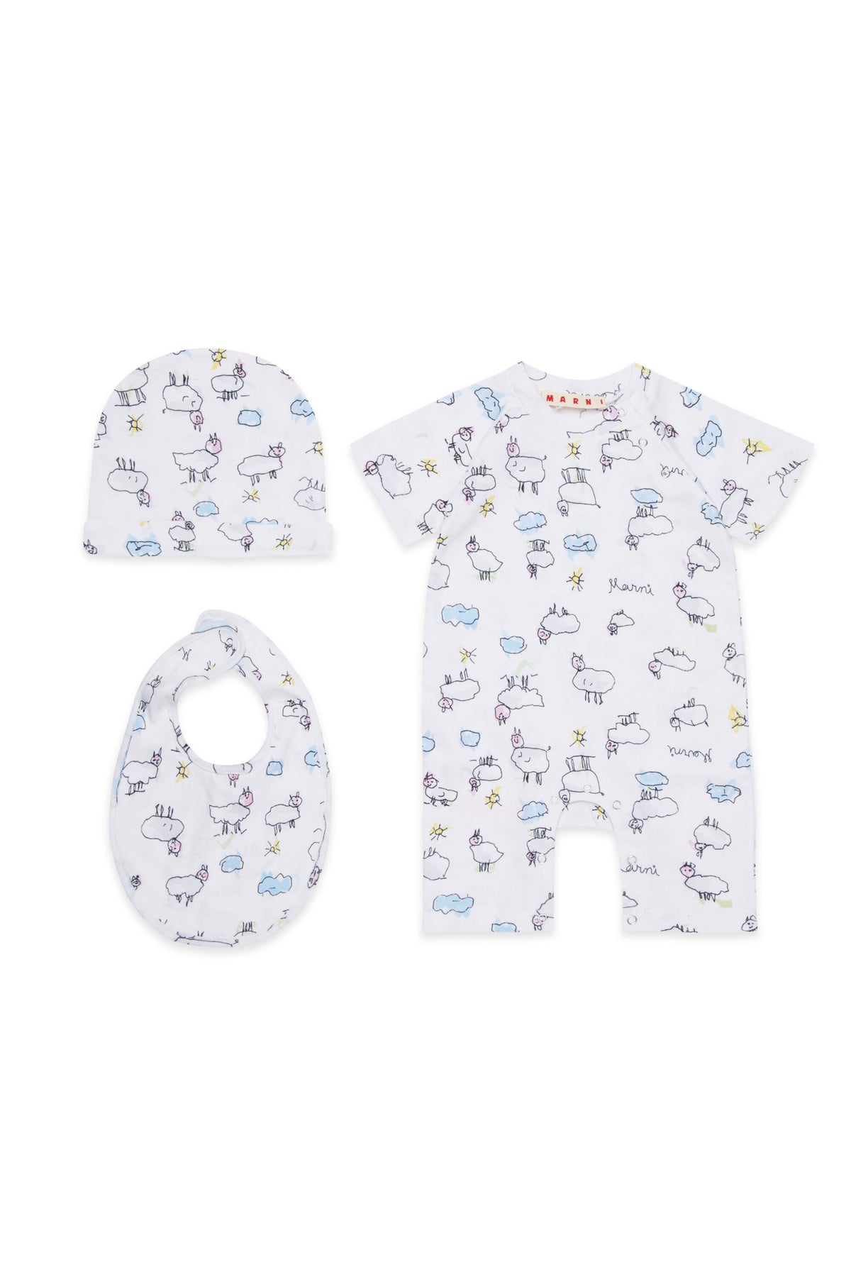 Baby-Set mit Schaf-Print