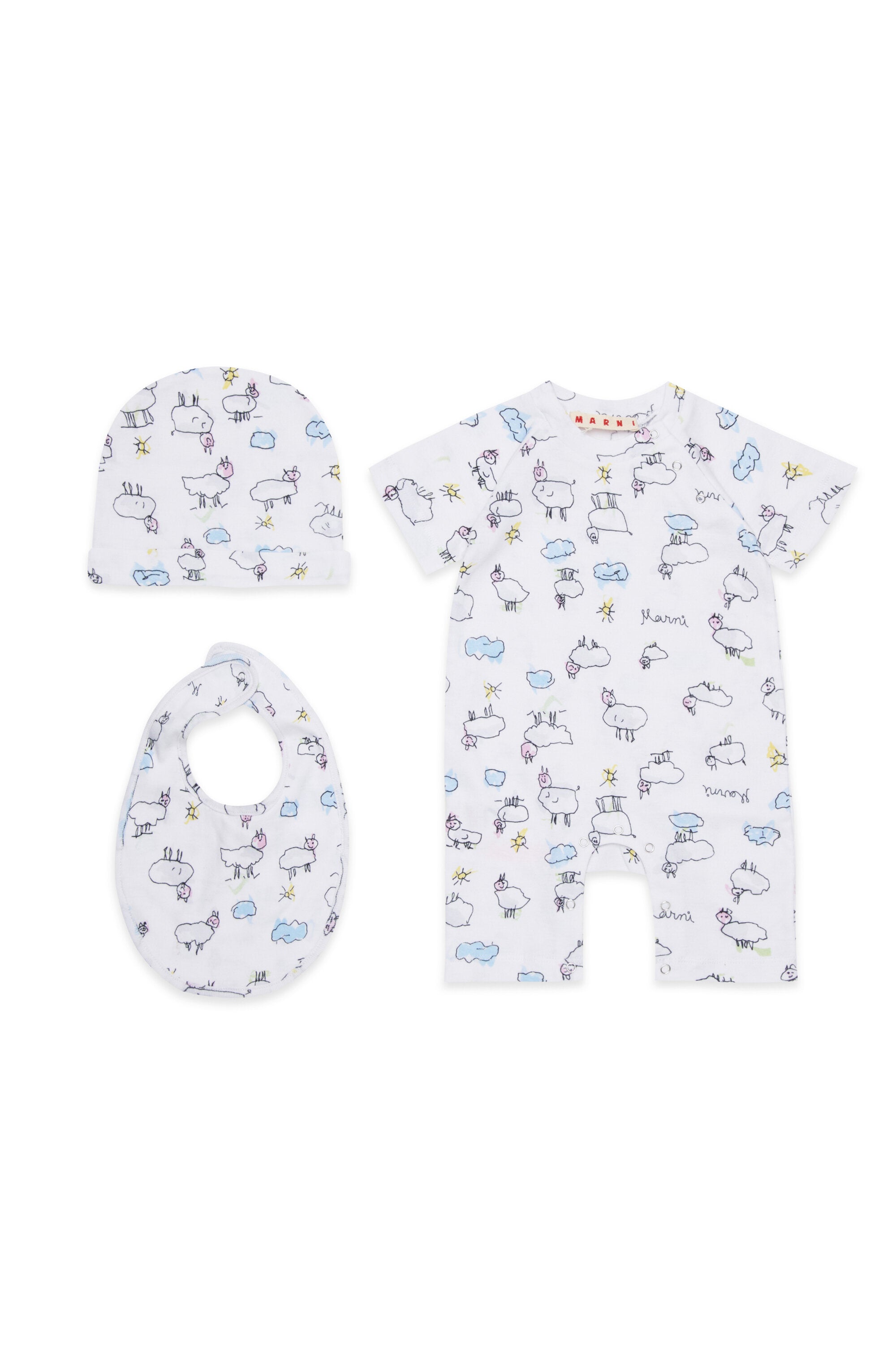 Baby-Set mit Schaf-Print