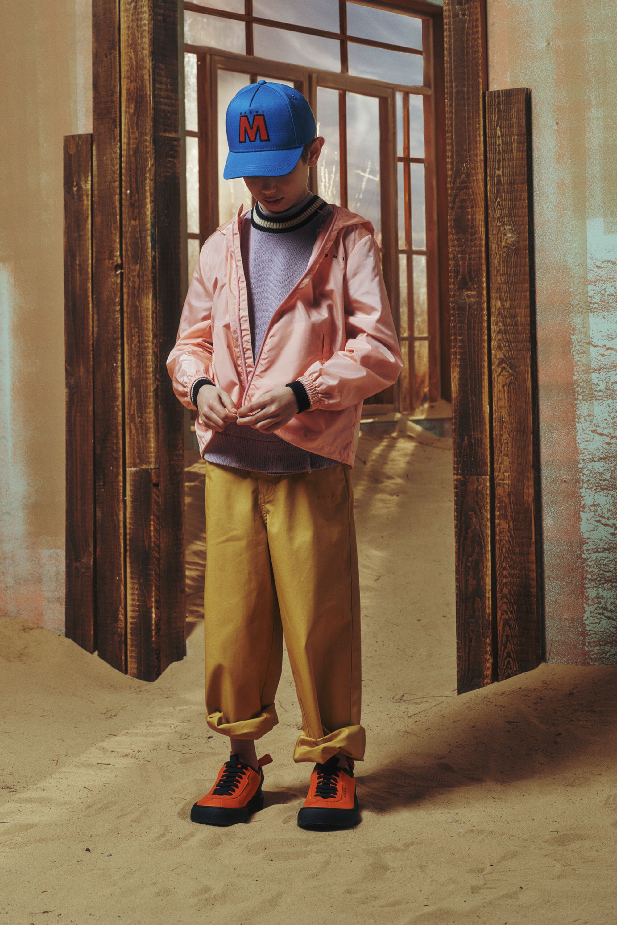 Veste coupe-vent avec logo imprimé