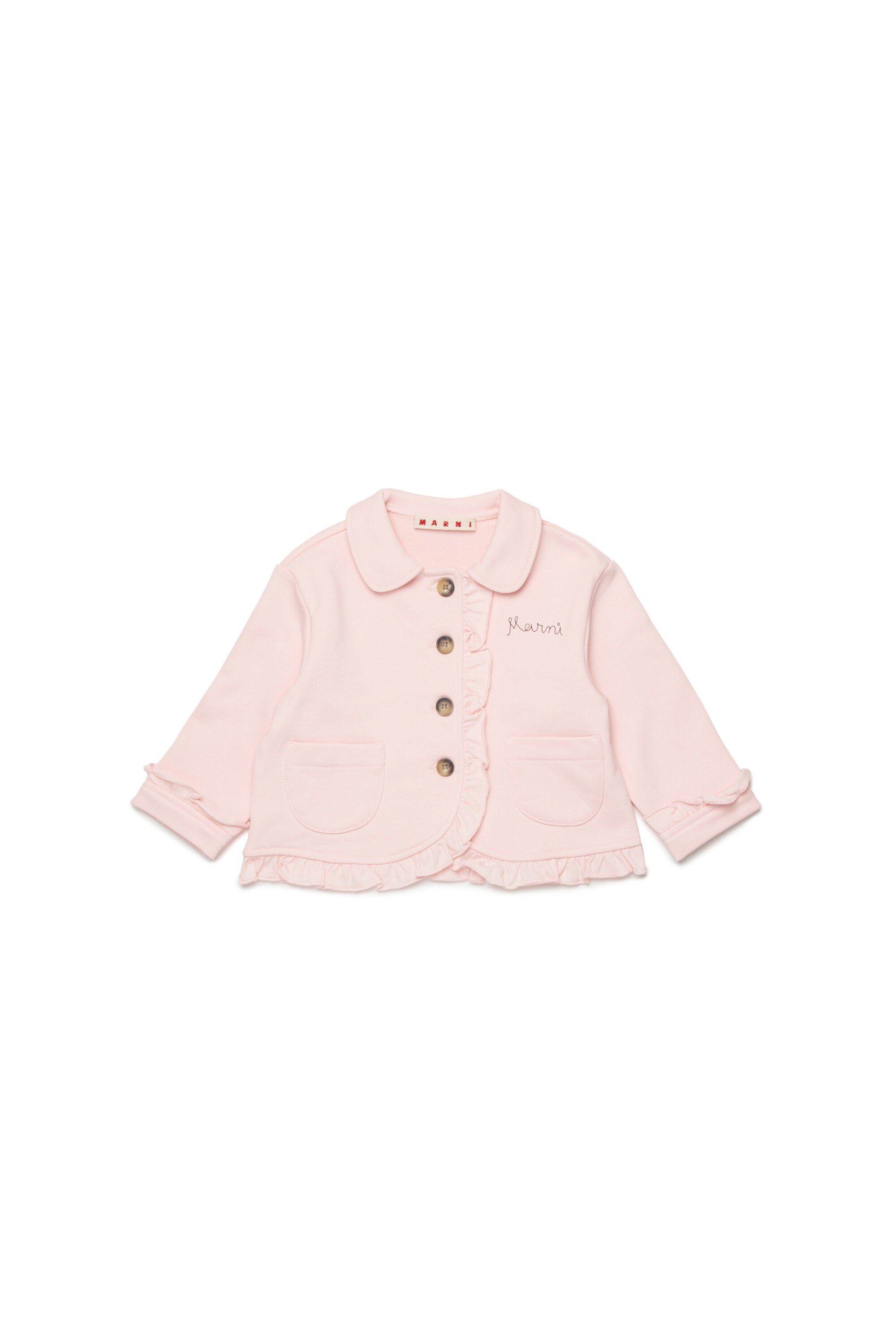 Veste avec volants et logo