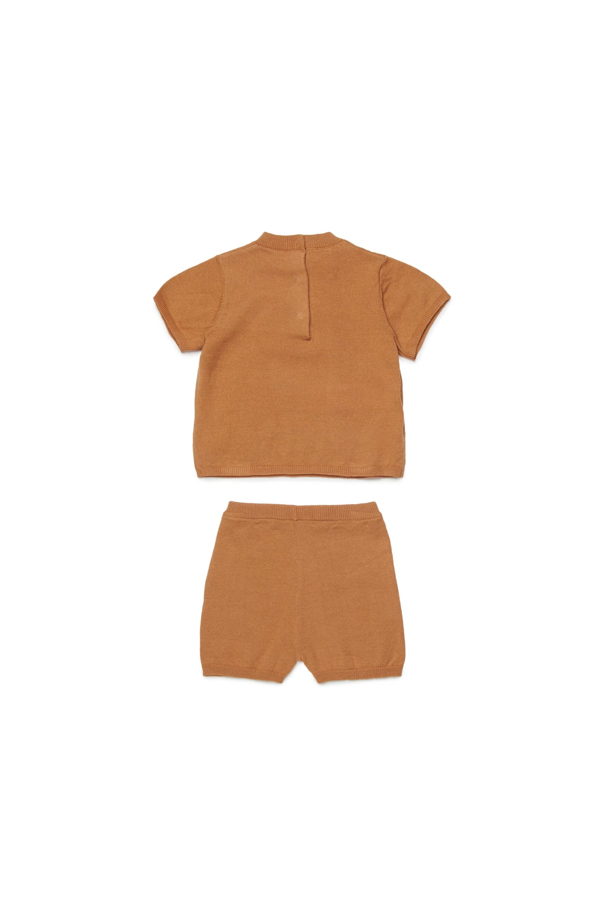 Tuta neonato con giraffa in tessuto jacquard