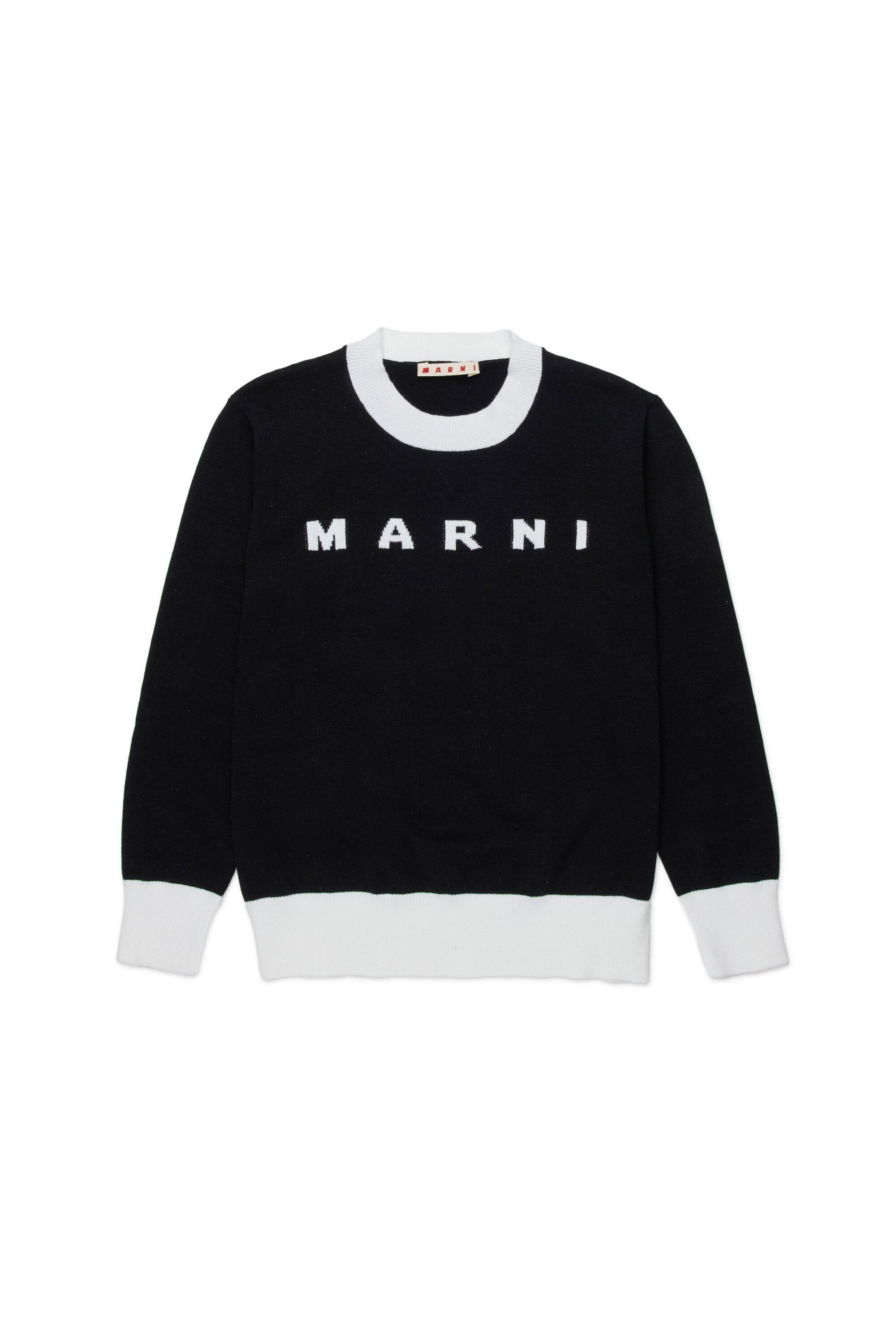 Pullover girocollo con logo