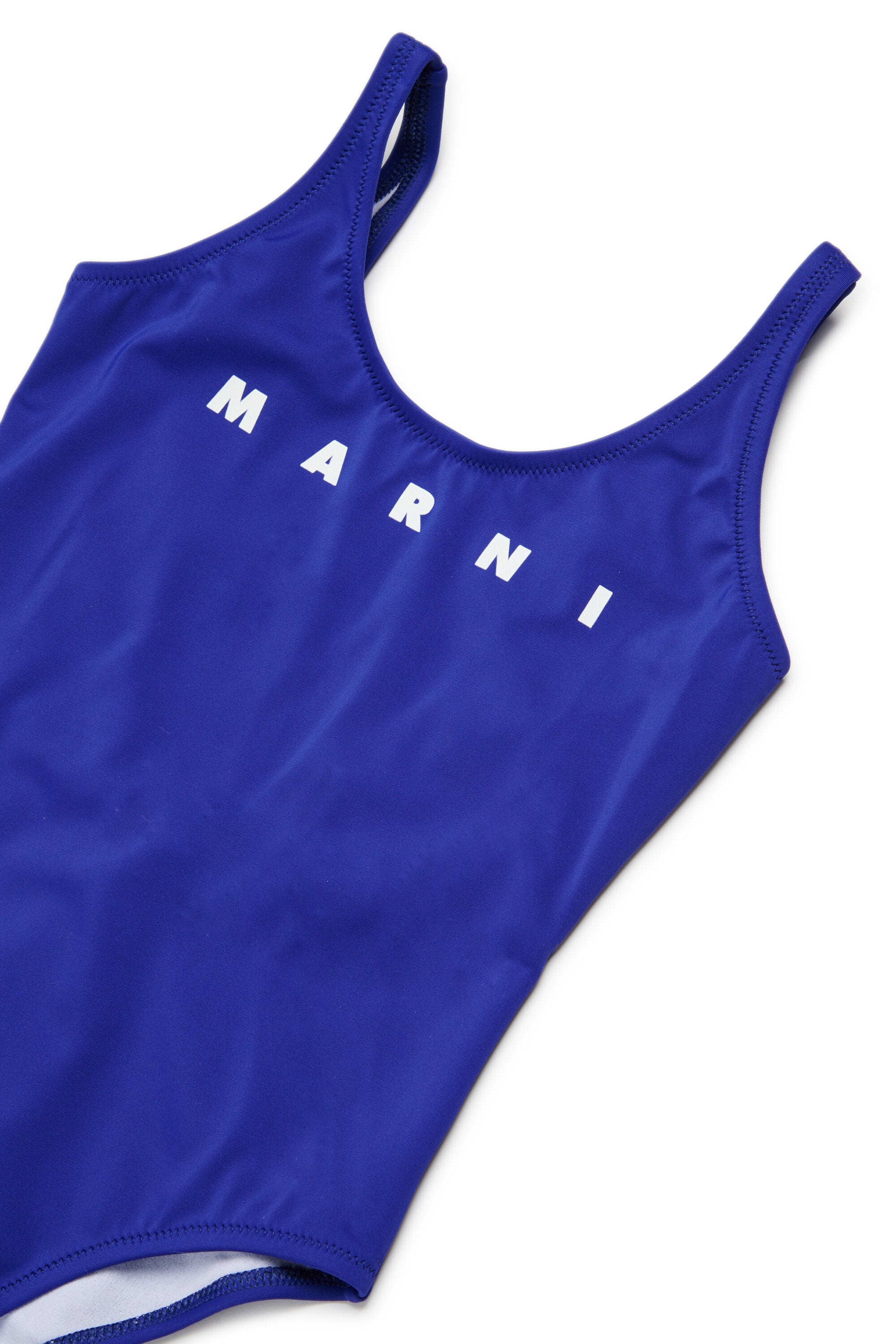 One-piece swimsuit with logo