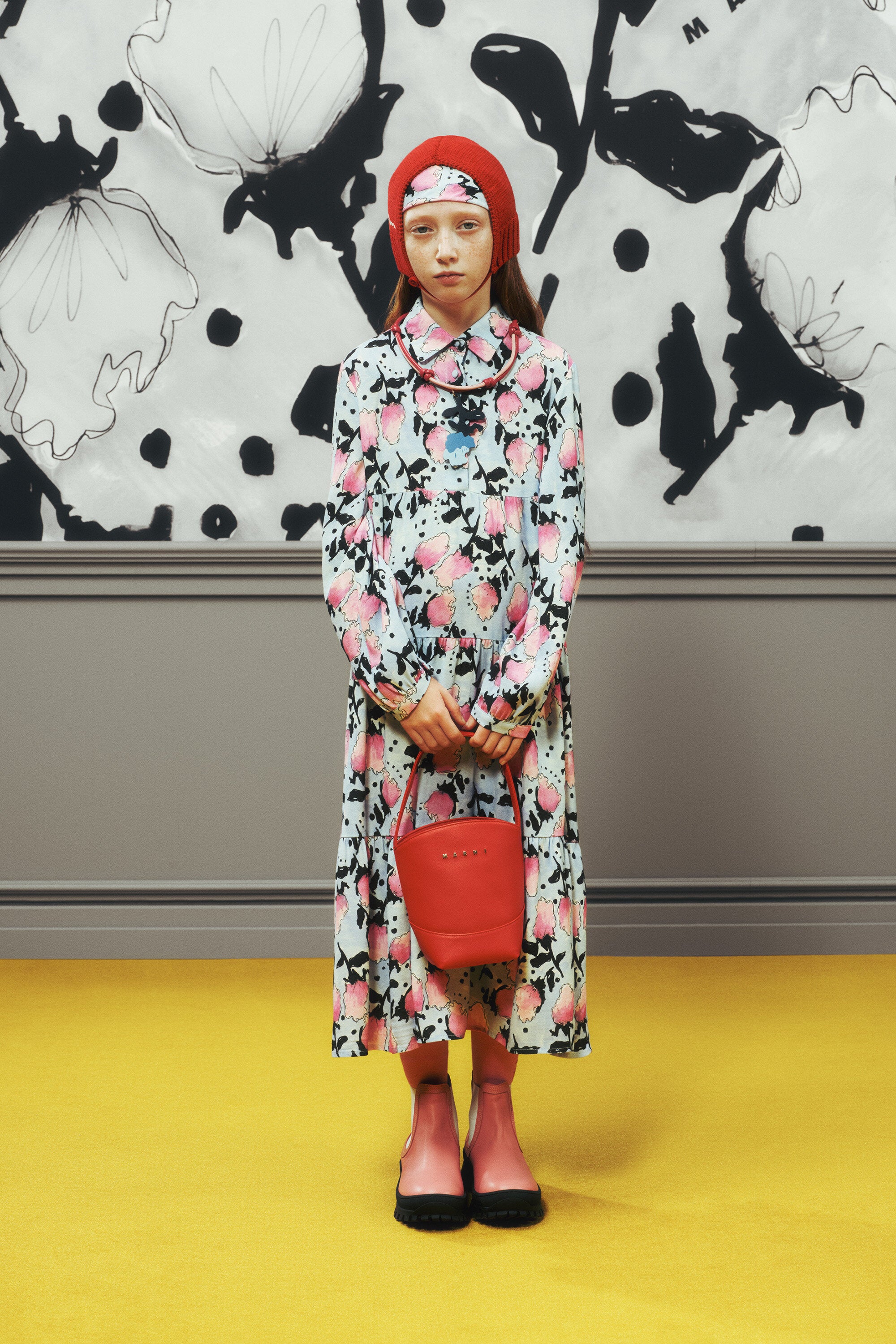 Dress with floral print