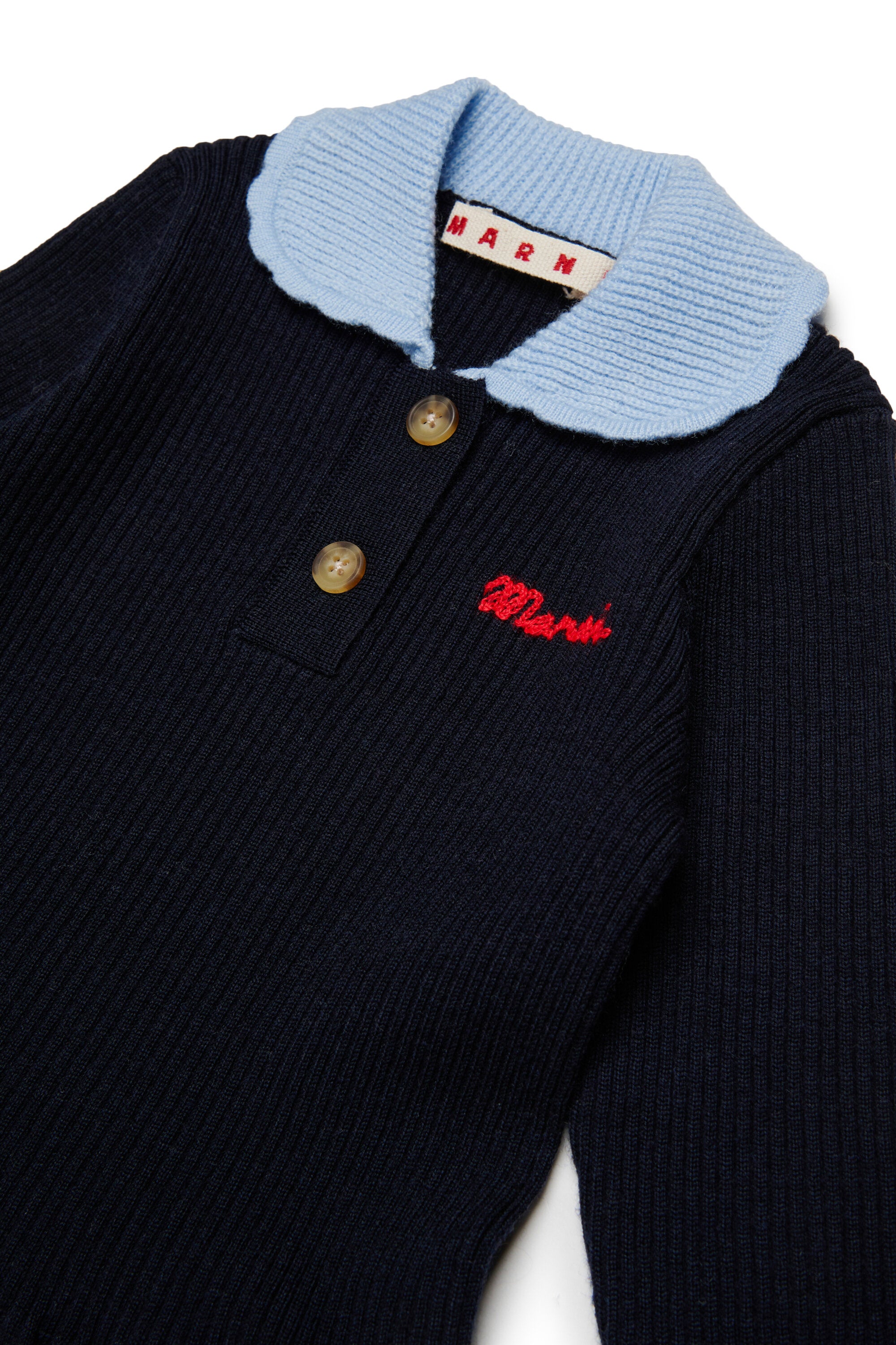 Strickkleid mit Logo