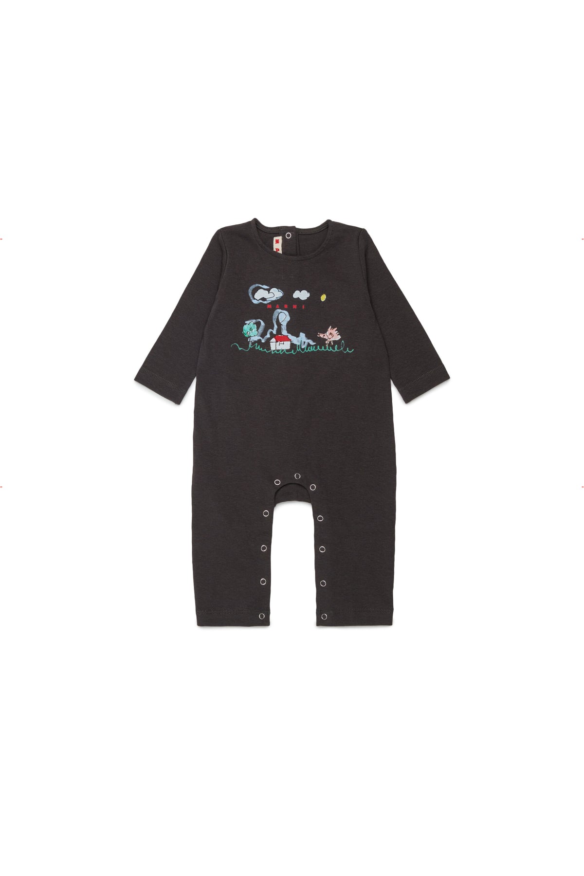 Tuta neonato con stampa frontale