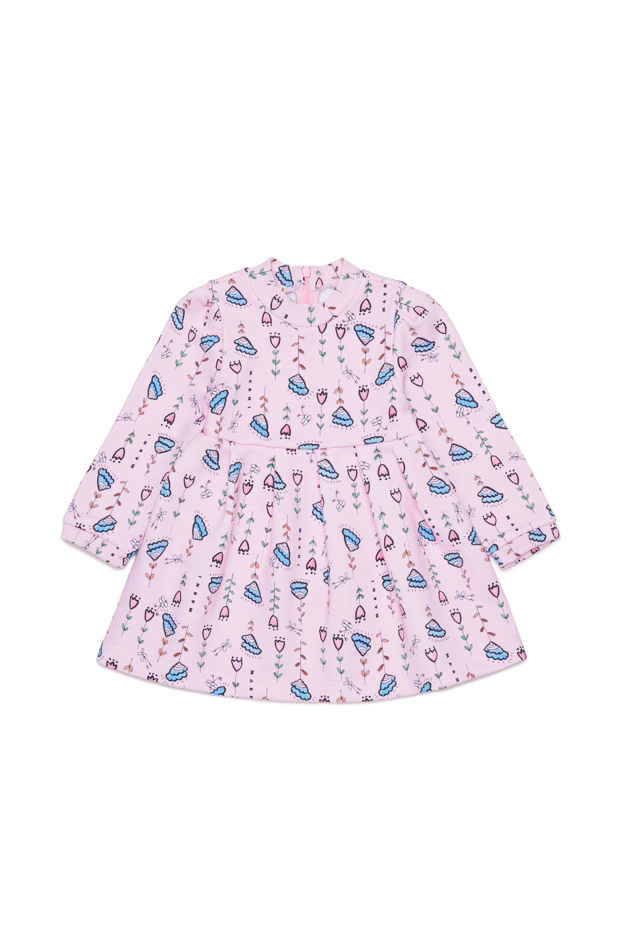 Kleid mit Logo und Blumenmuster