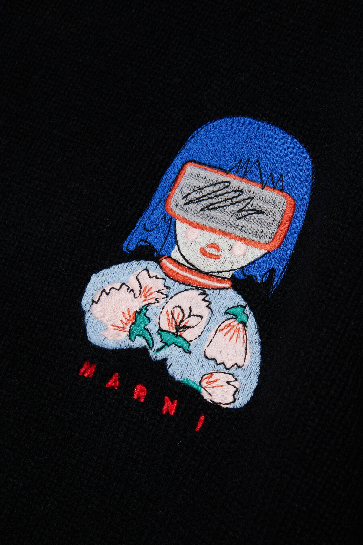 Pullover girocollo con logo