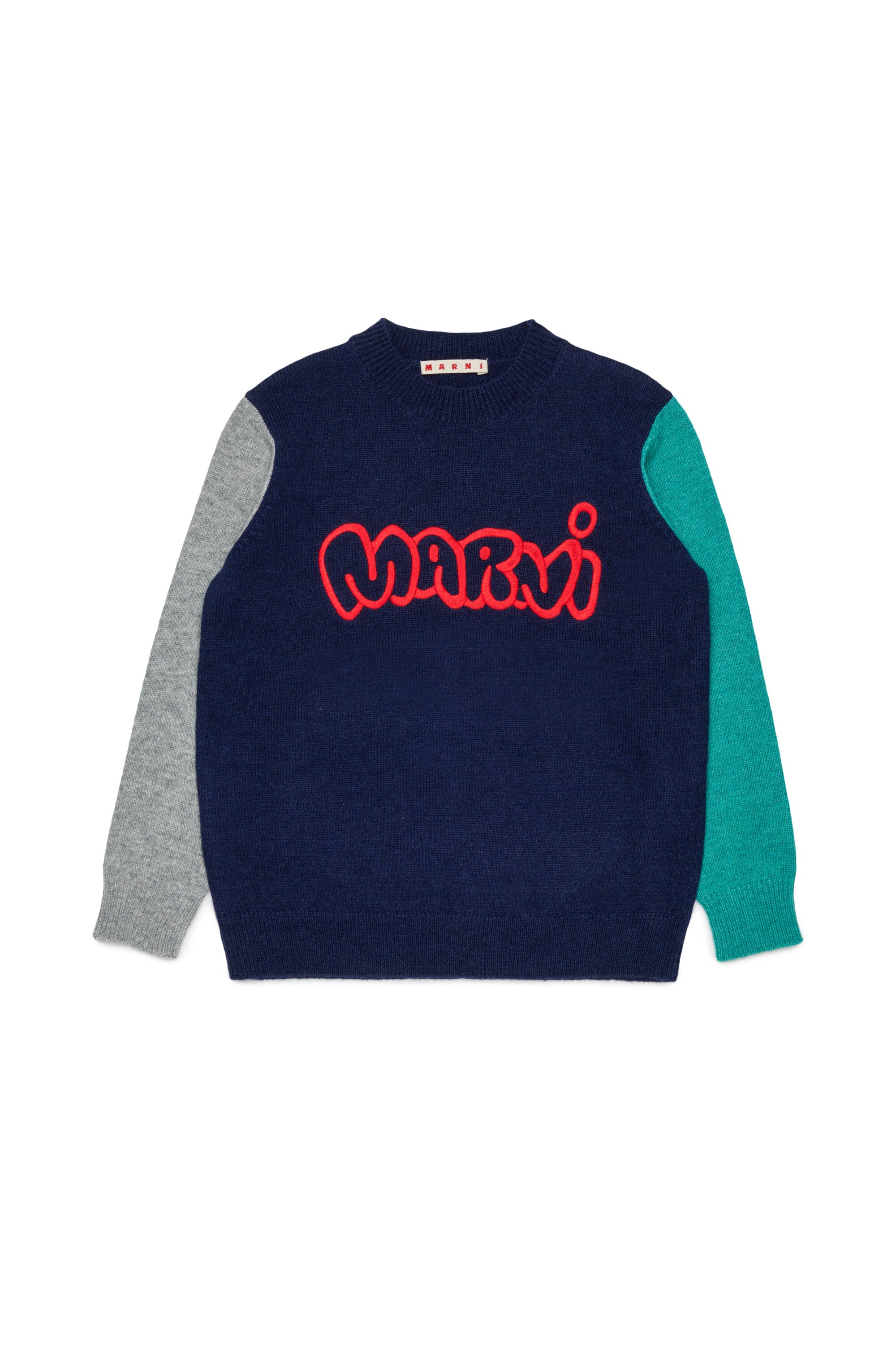 Crew-neck pullover with logo