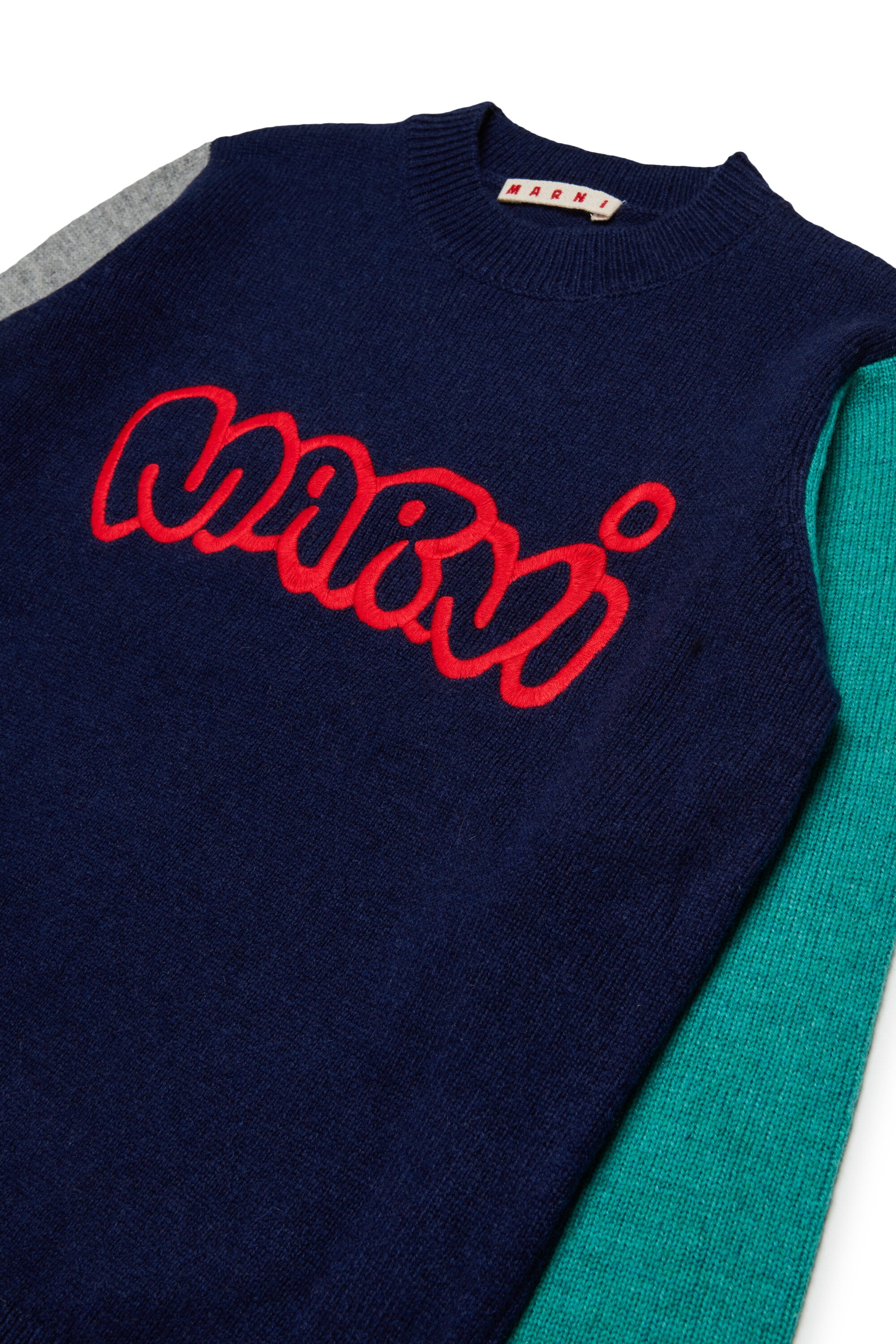 Crew-neck pullover with logo
