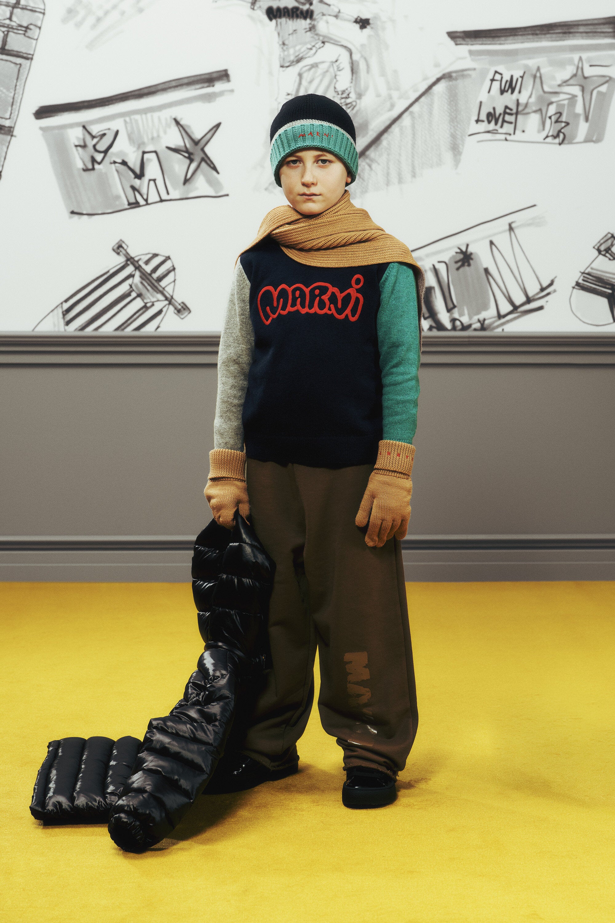 Crew-neck pullover with logo