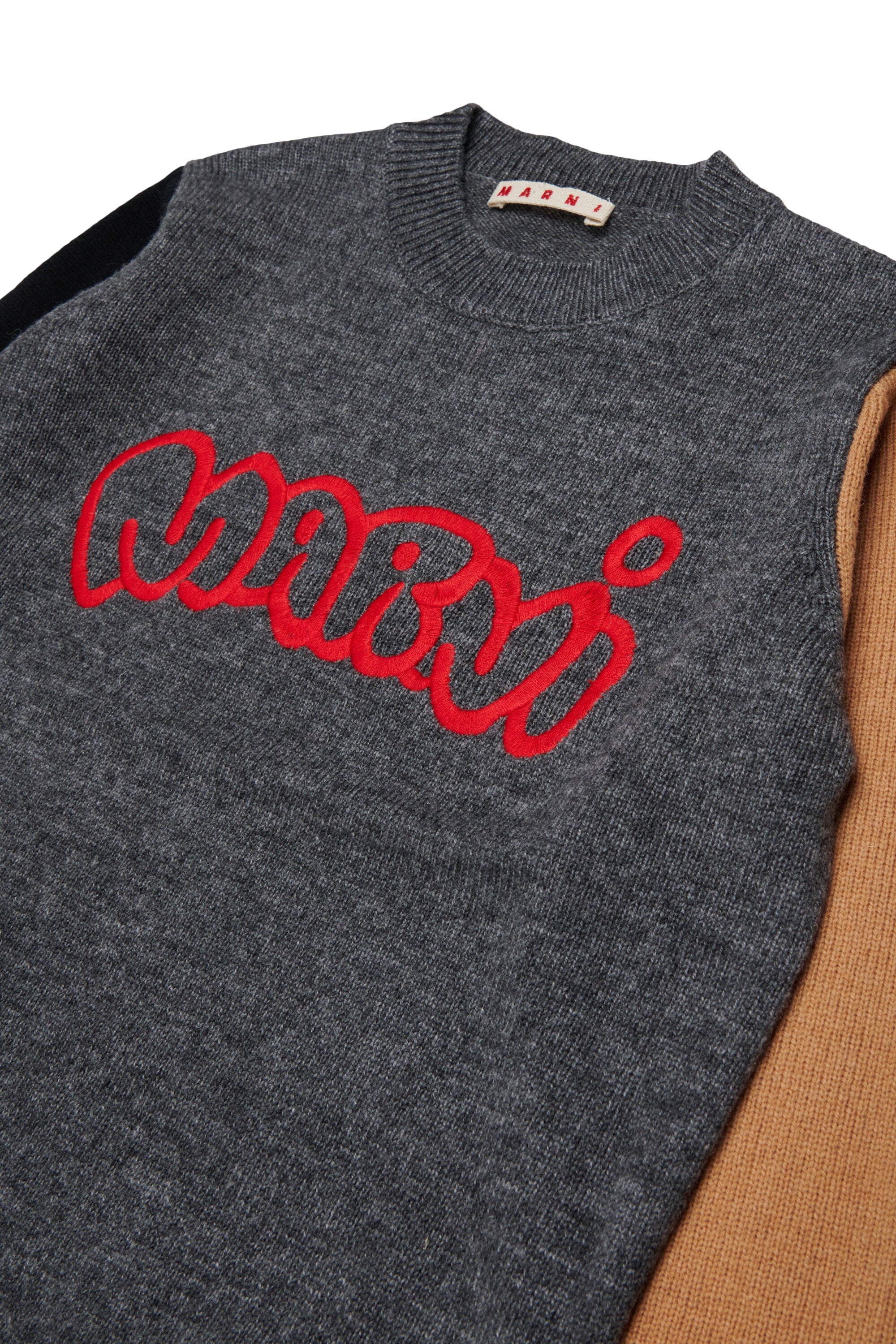 Crew-neck pullover with logo