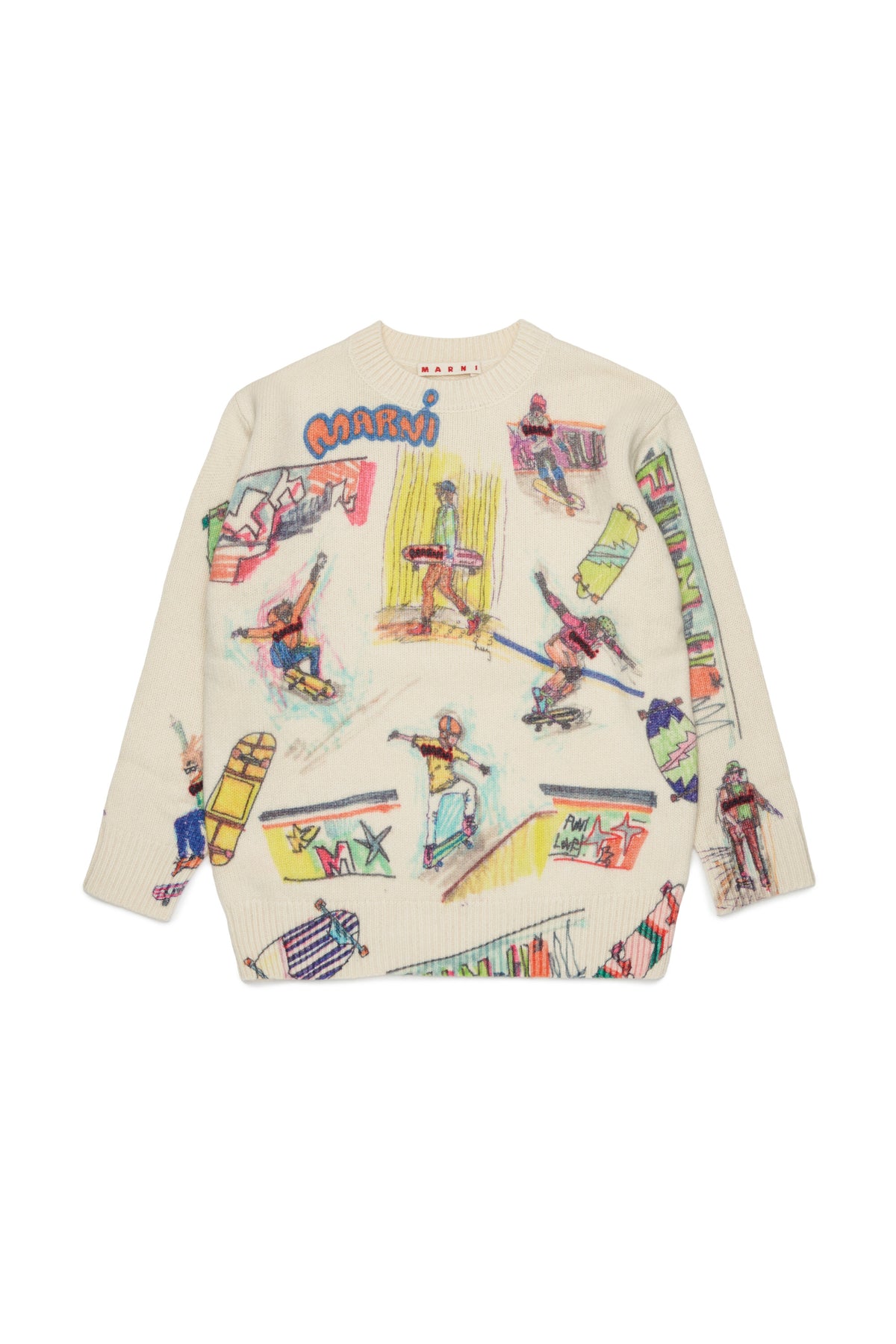 Pull ras du cou avec logo