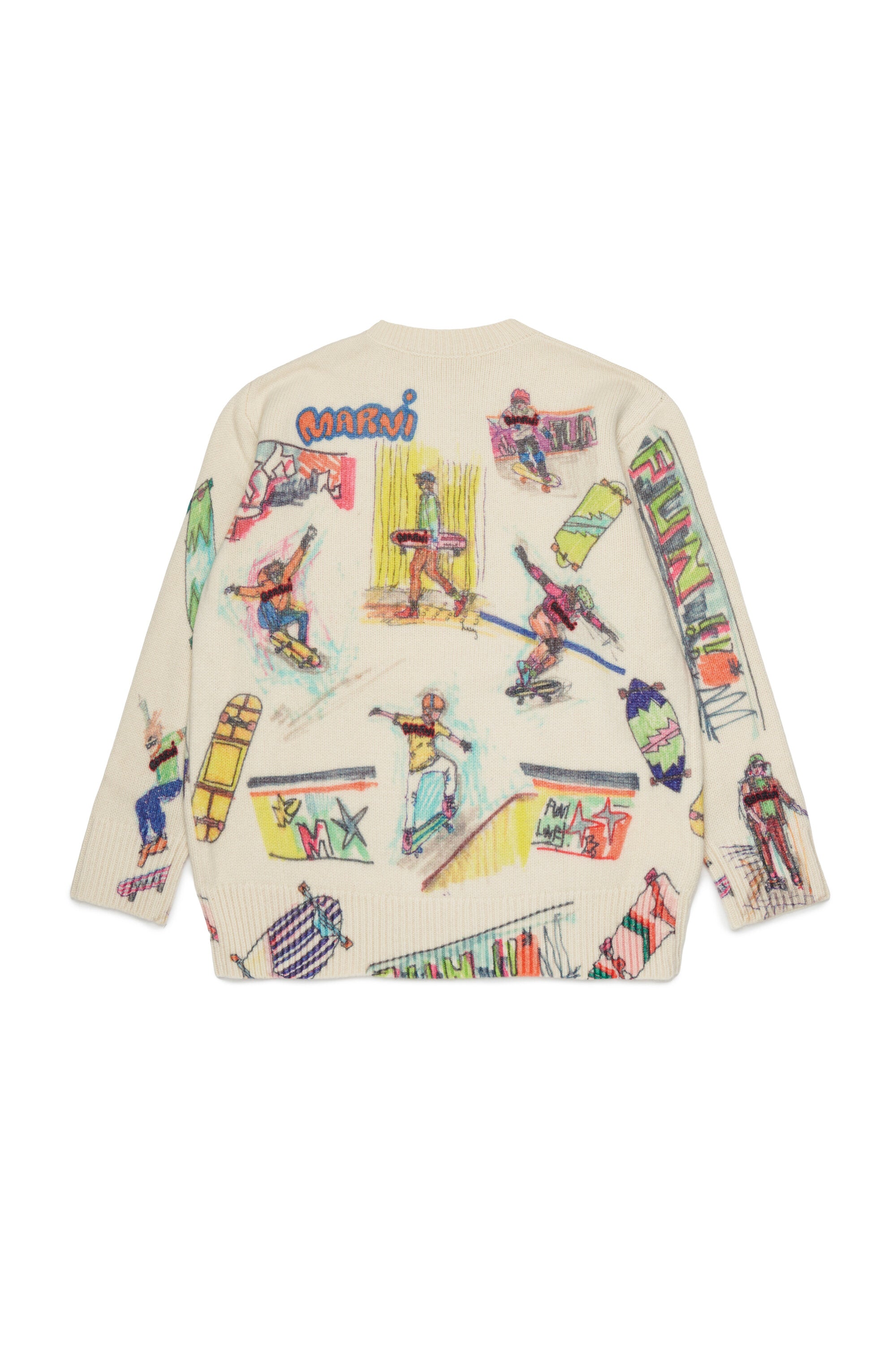 Crew-neck pullover with logo