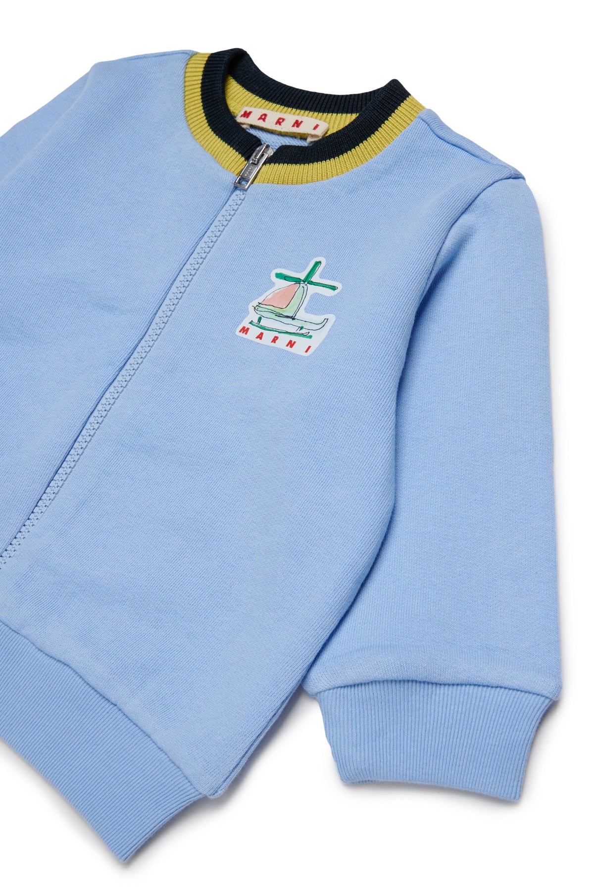 Sweatshirt mit Reißverschluss und Logo