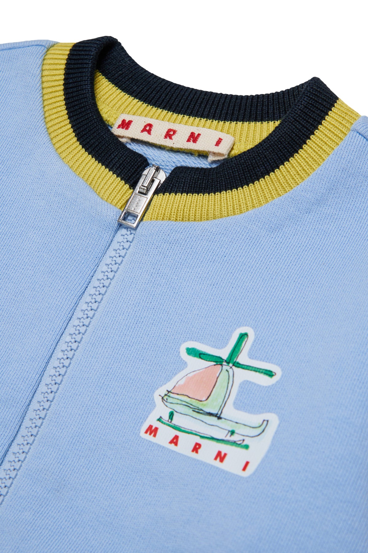 Sweatshirt mit Reißverschluss und Logo