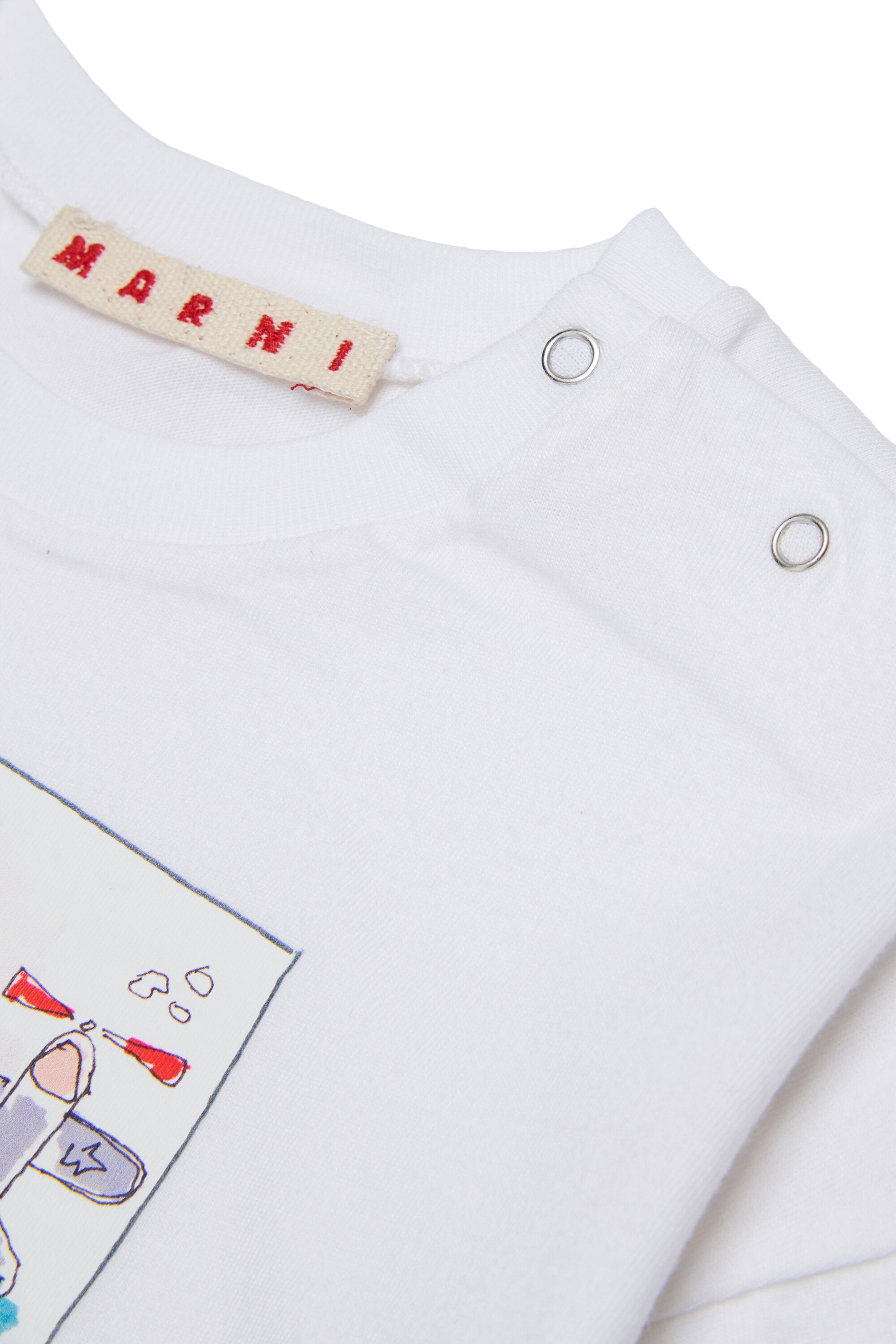 T-shirt con stampa aeroplani e logo