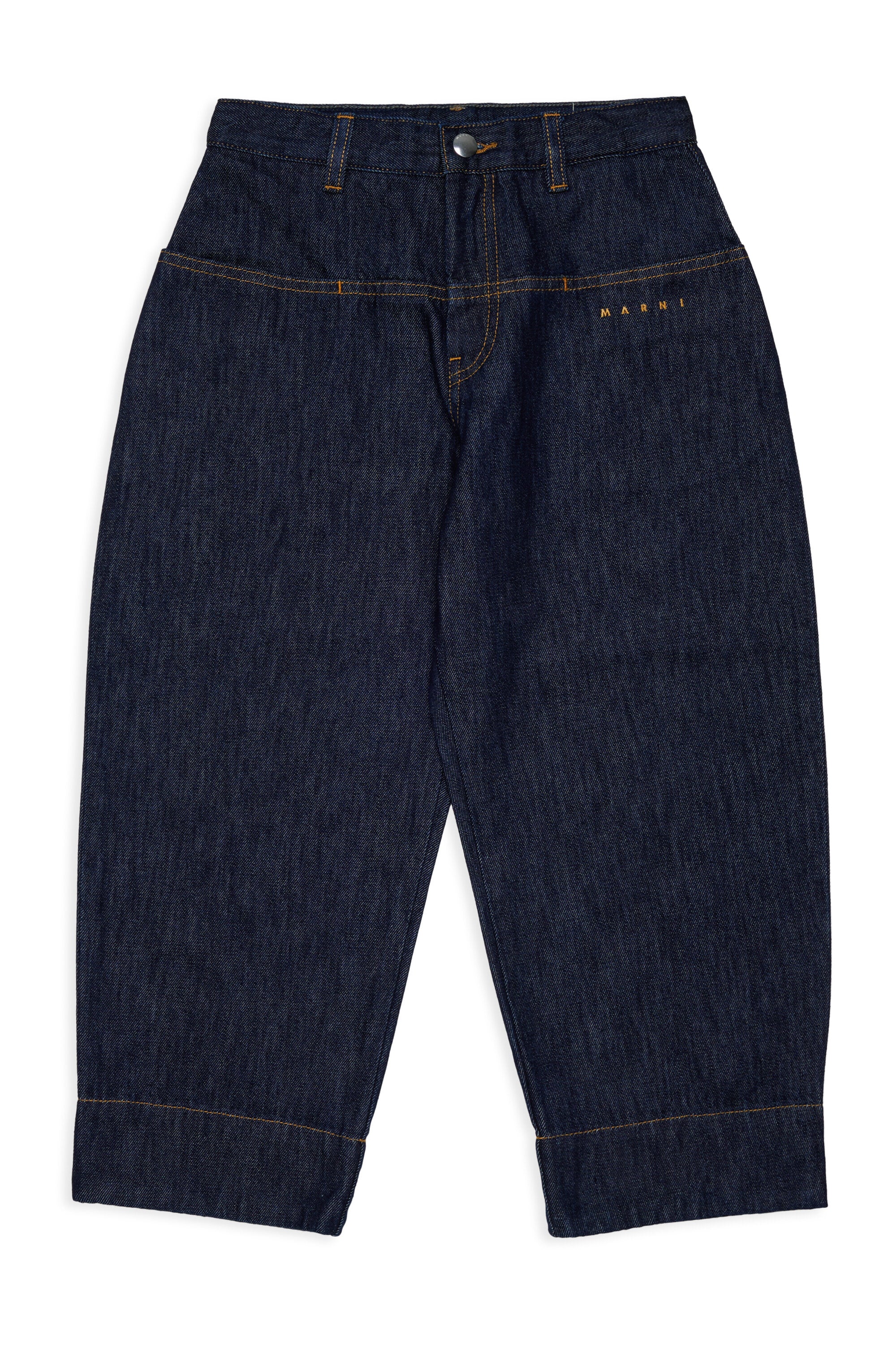 Jeans coupe décontractée en denim foncé