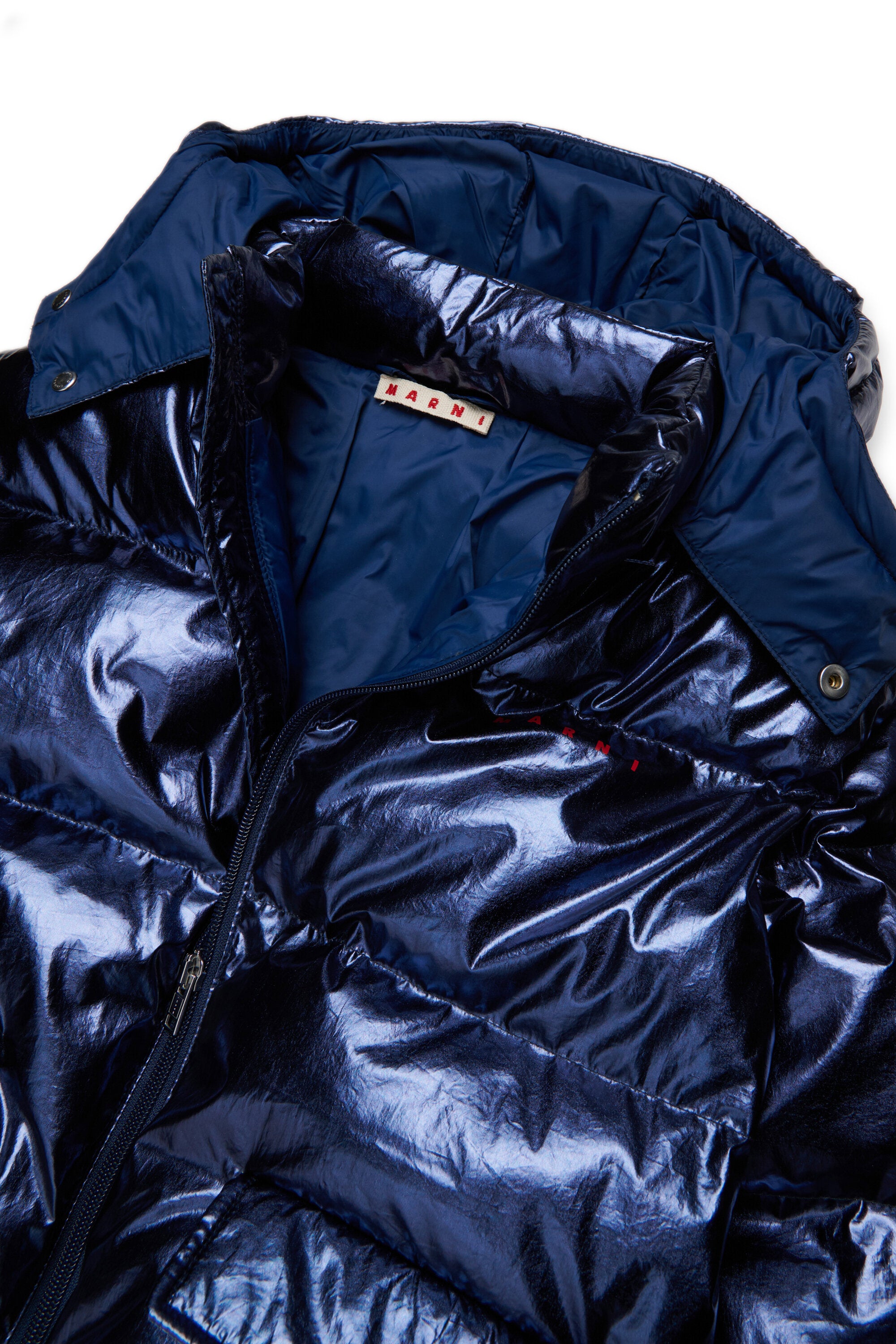 Gefütterte Jacke mit aufgedrucktem Logo
