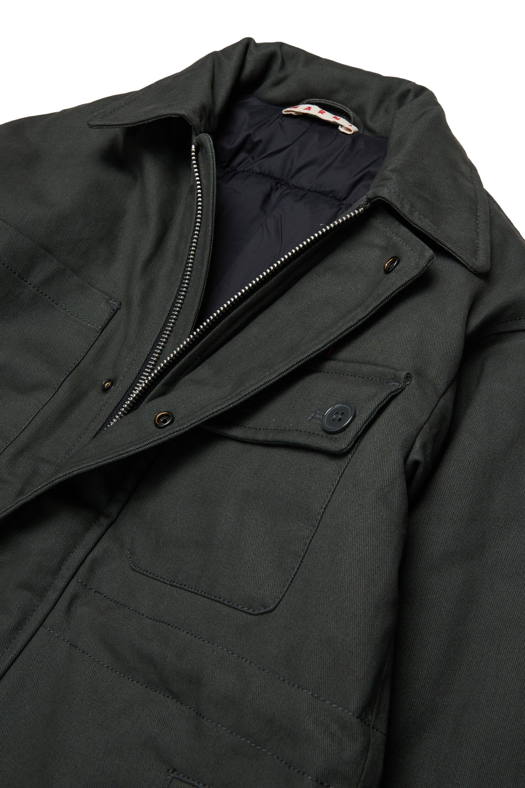 Parka avec logo imprimé