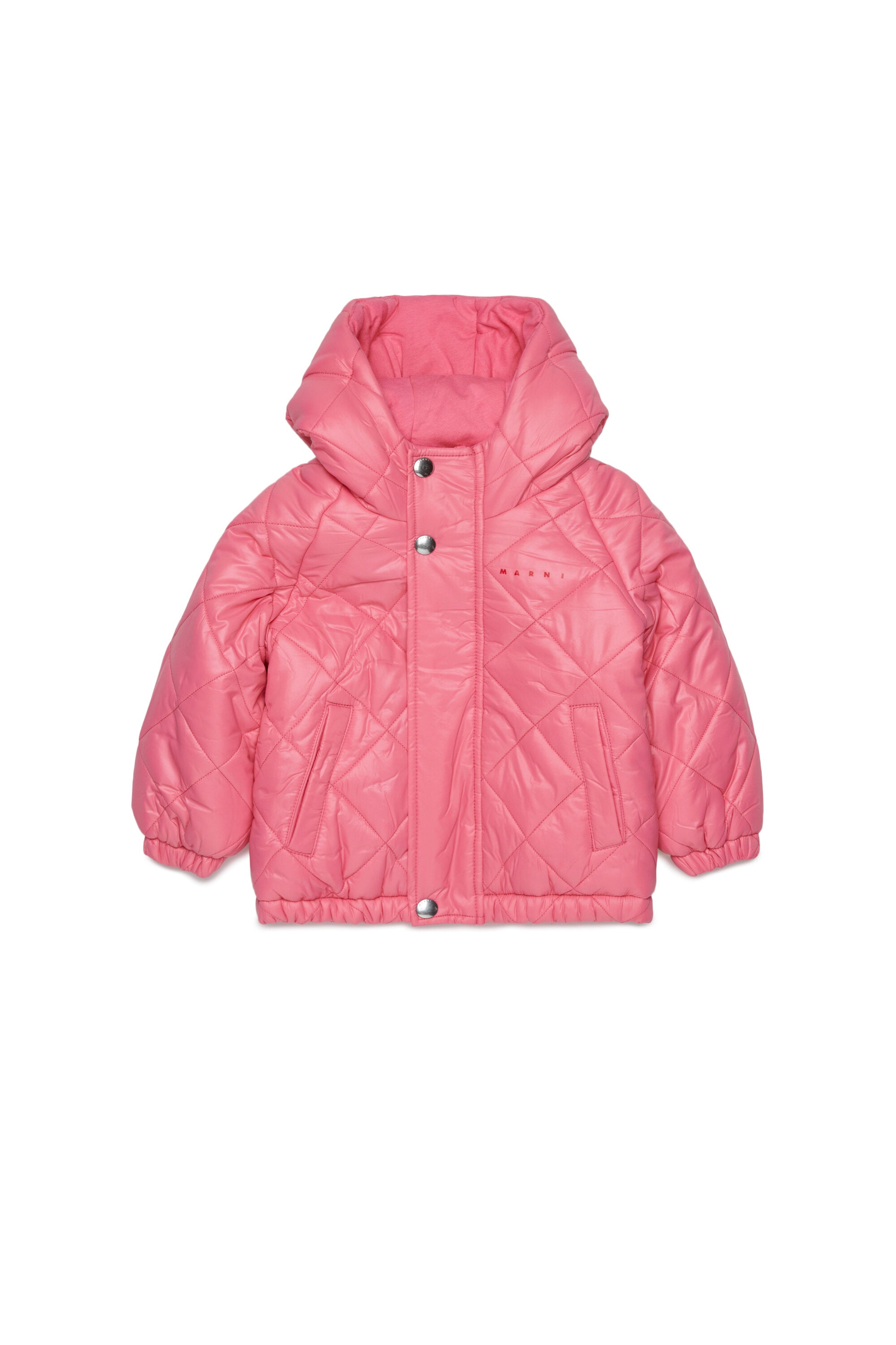 Gefütterte Jacke mit aufgedrucktem Logo