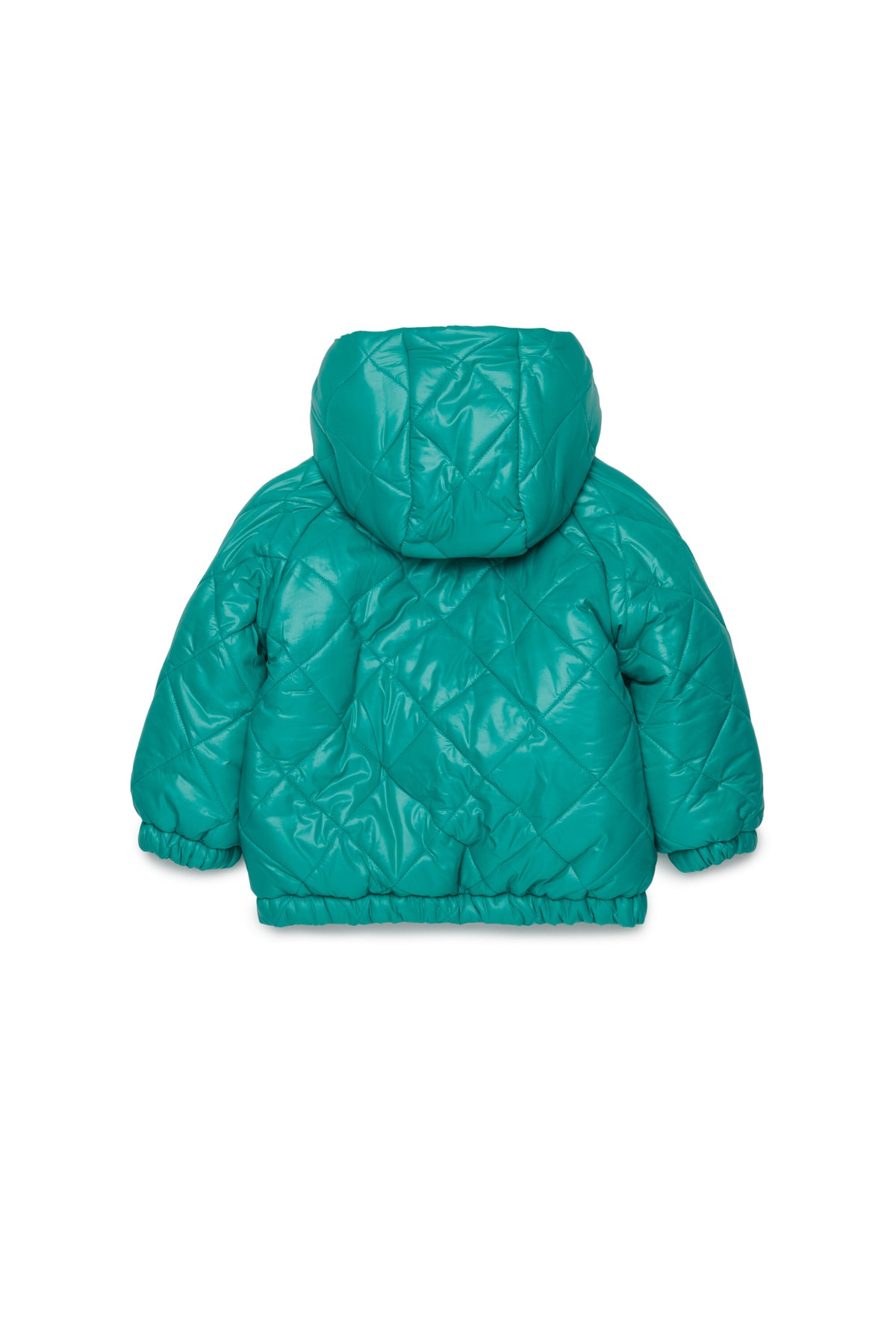Padded jacket with printed logo
