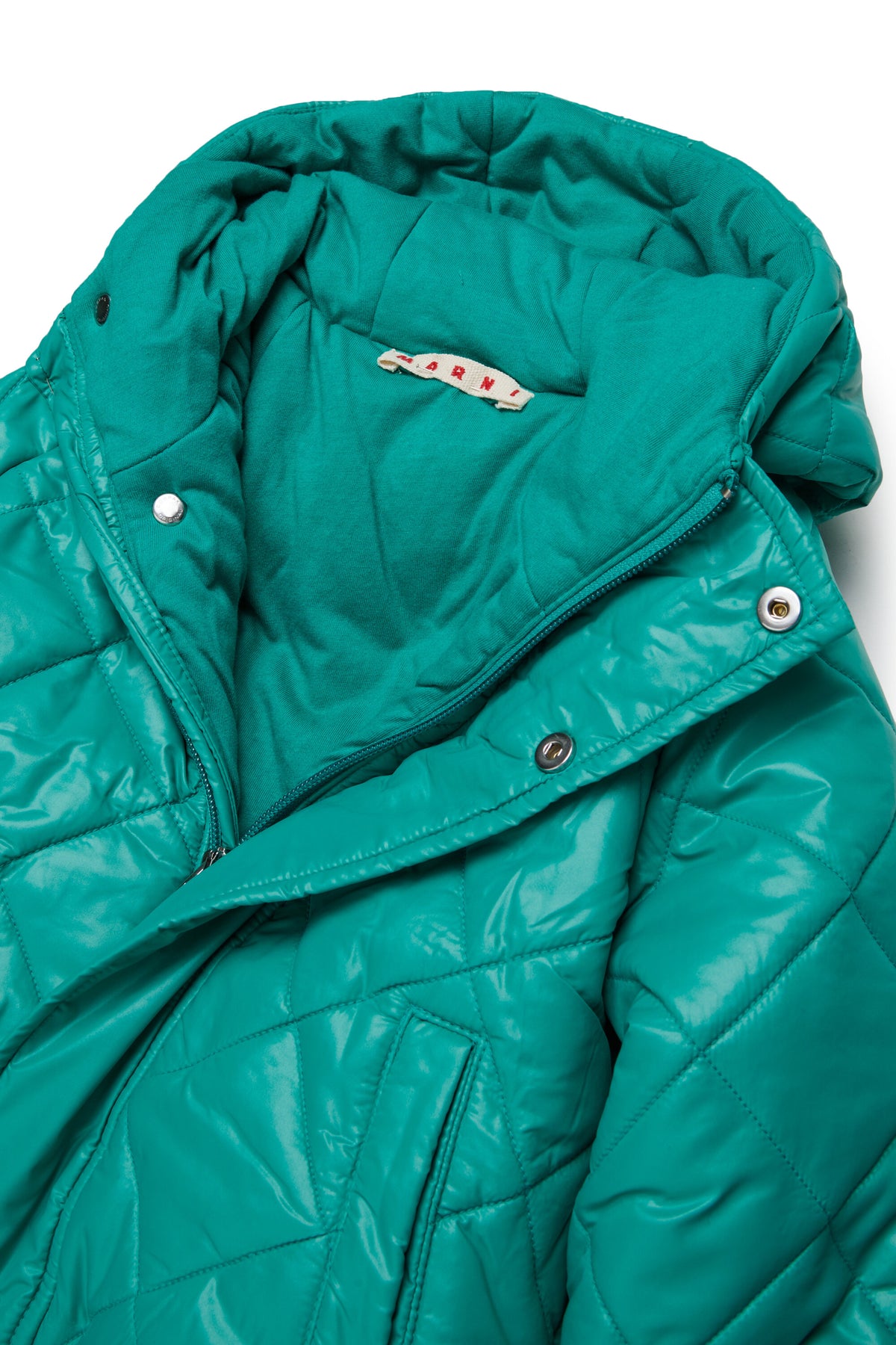 Chaqueta acolchada con logo estampado