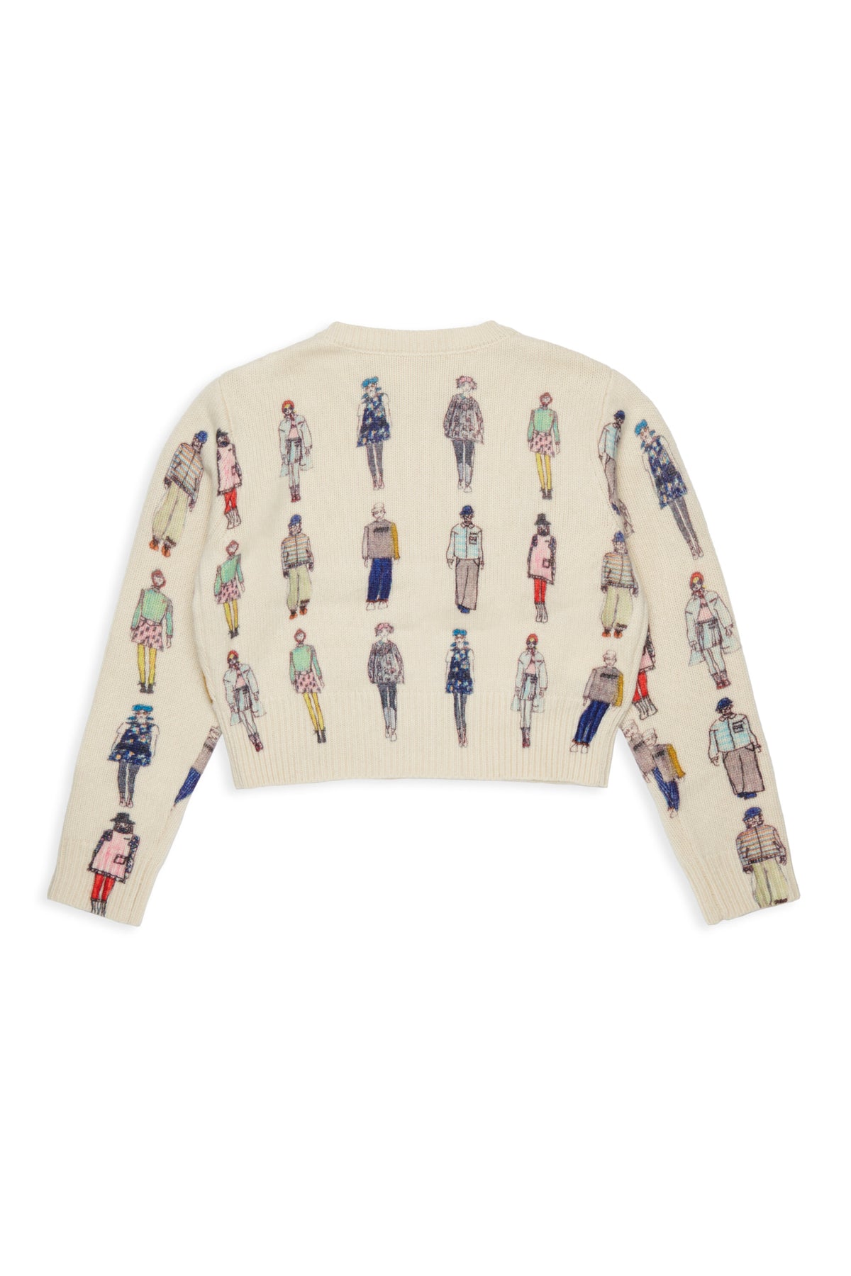 Rundhals-Pullover mit Logo
