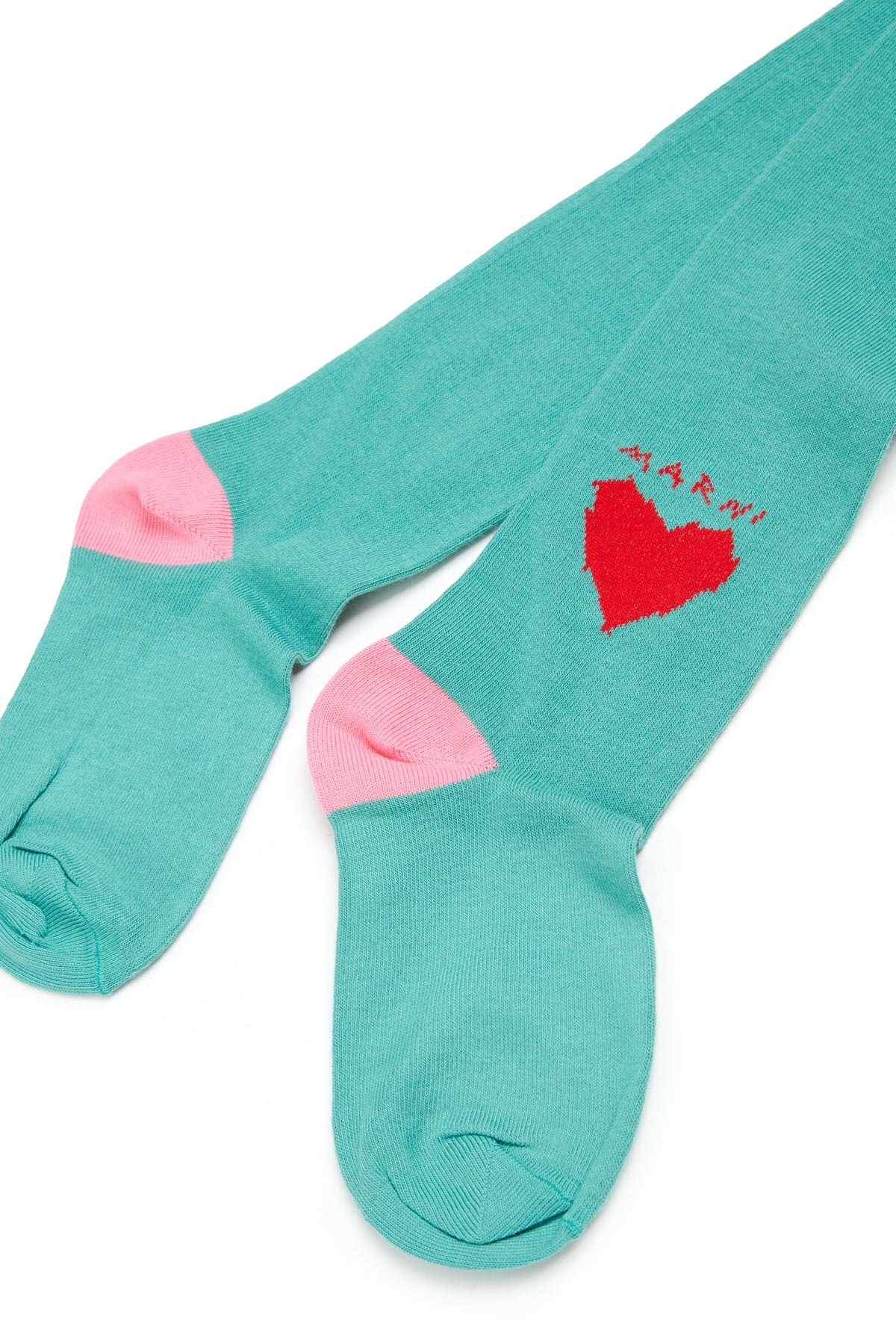 Calze con cuore e logo